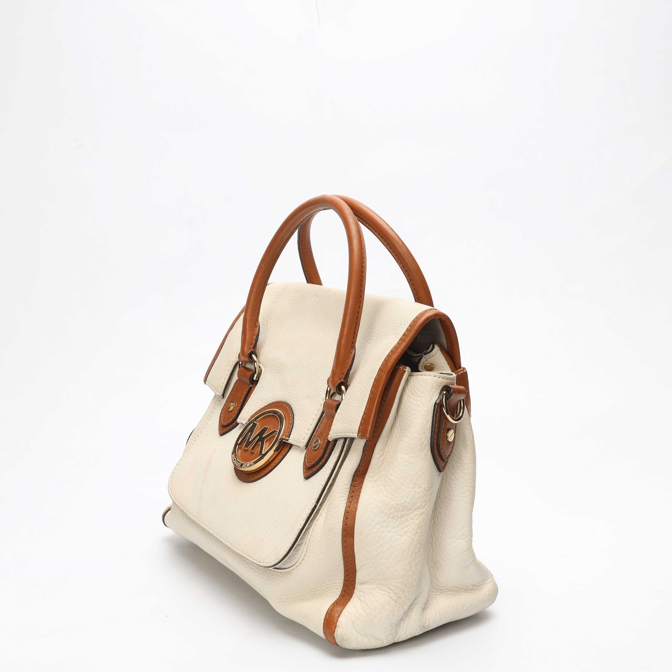 Michael Kors Margo Vanilla Acorn Satchel