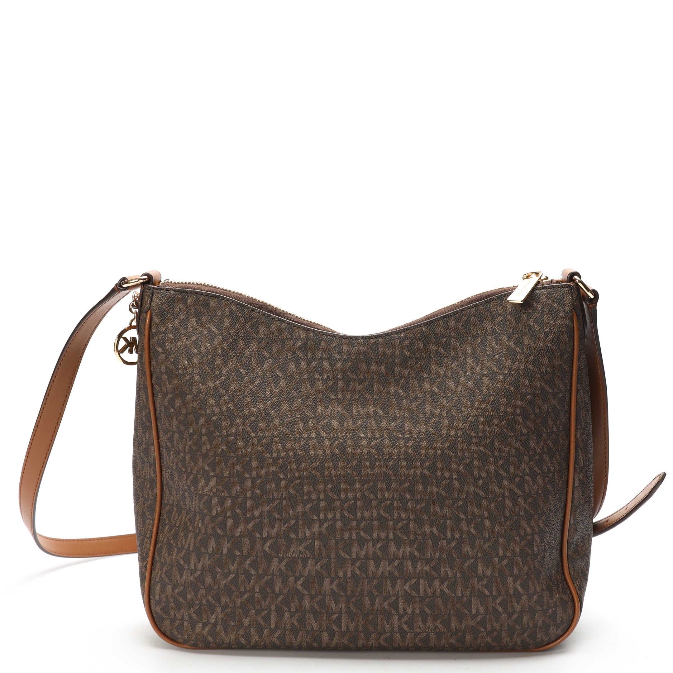 Michael Kors Kensington Brown Logo Crossbody Bag