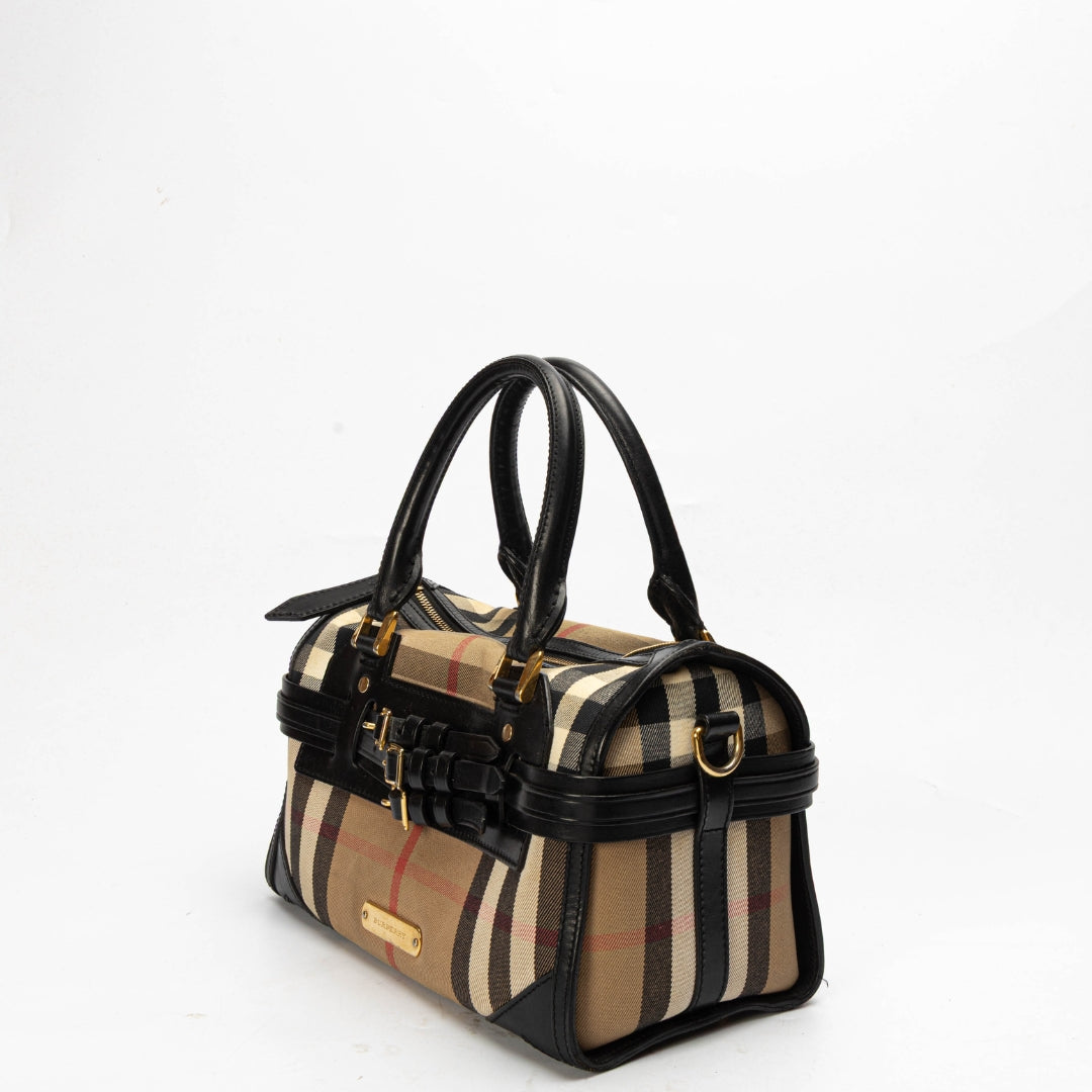 Burberry House Check Bridle Chester Bowler Bag