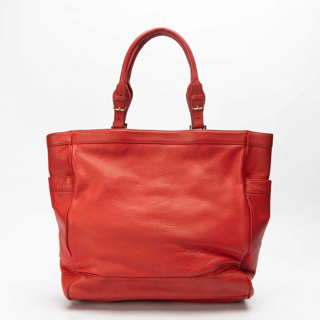 Tory Burch Red Shopper Tote