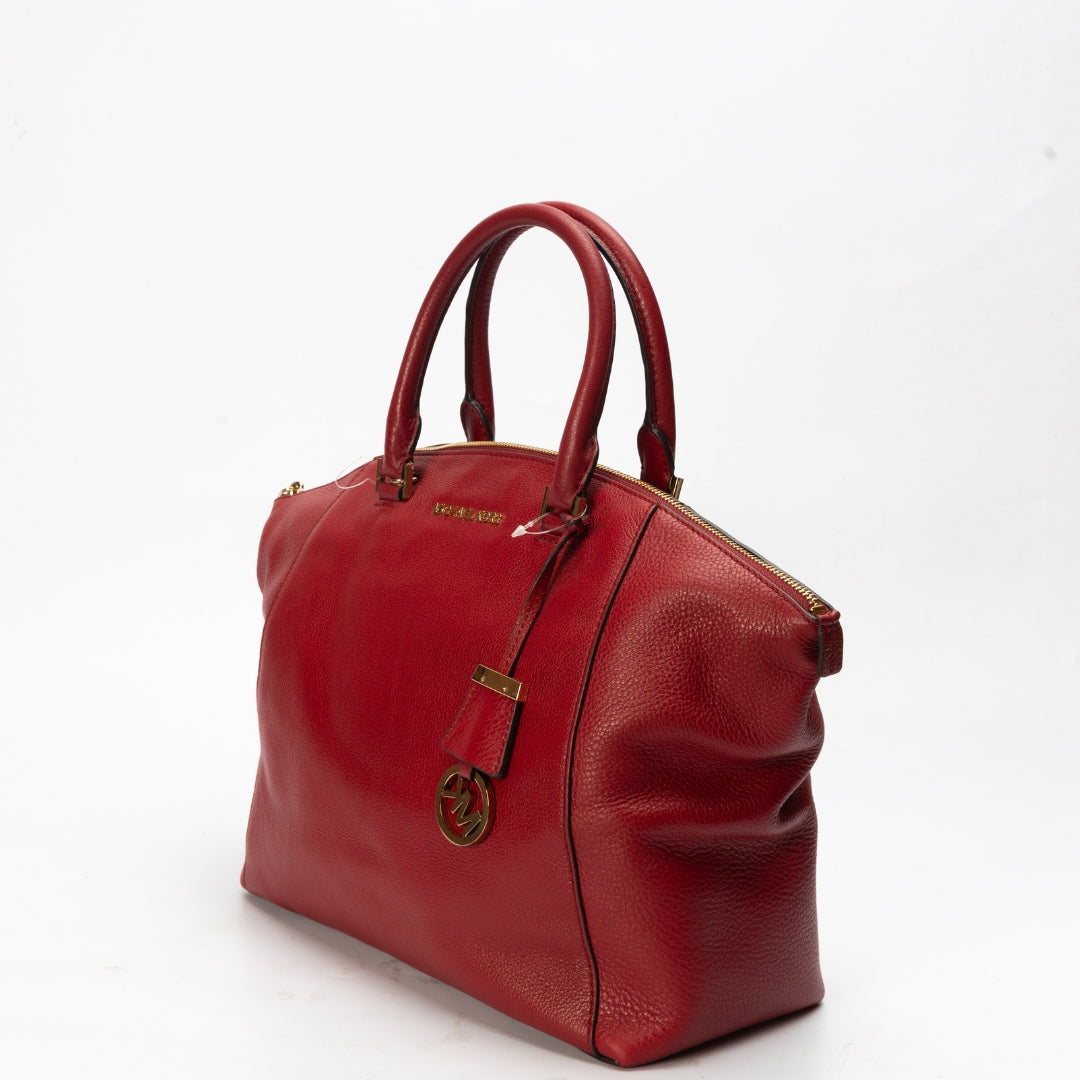 Michael Kors Red Riley Convertible Tote