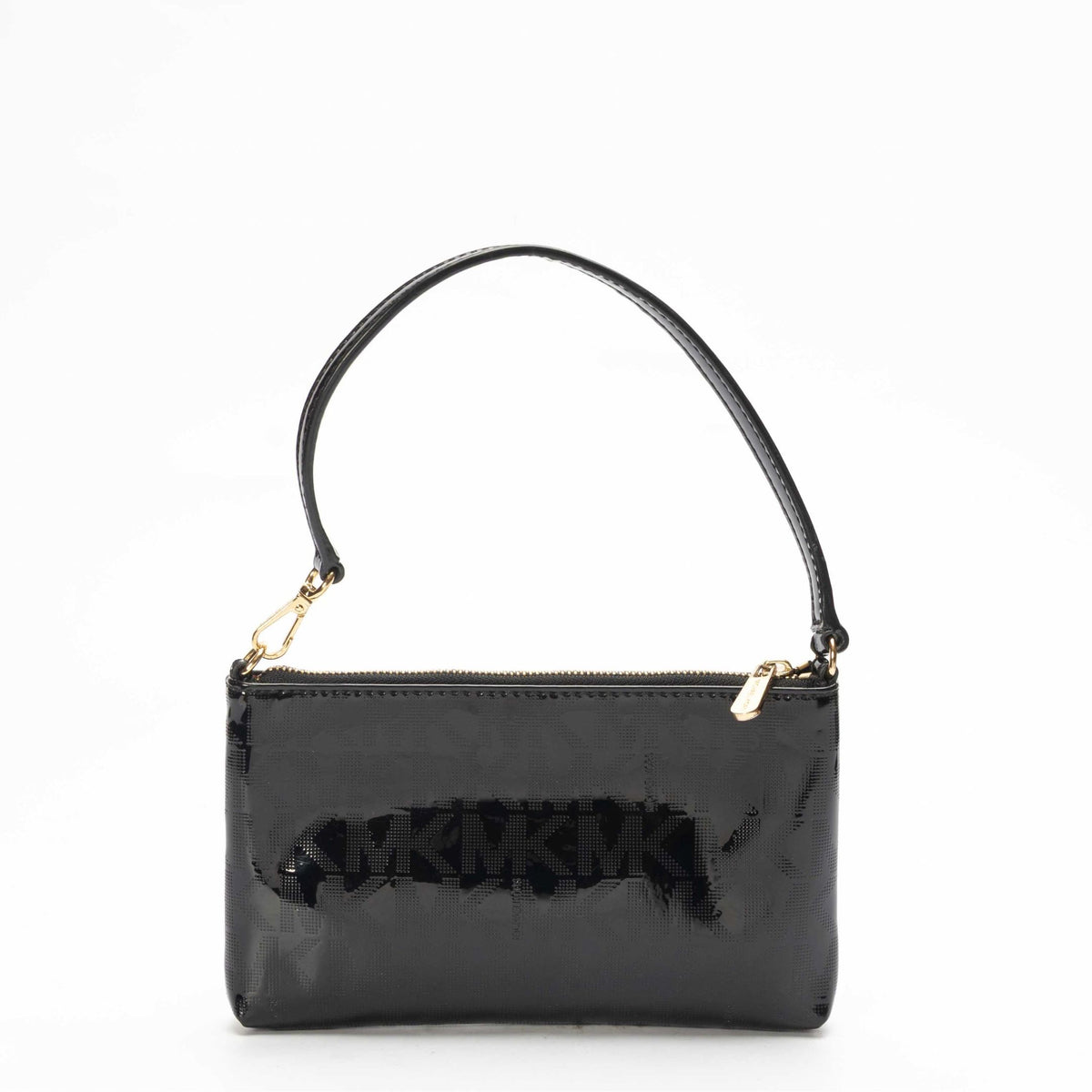 Michael Kors Black Patent Wristlet