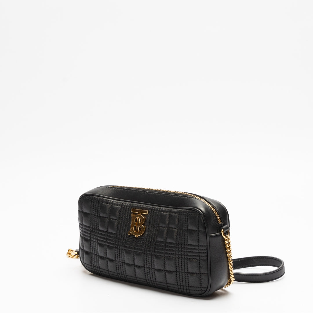 Burberry Quilted Leather Lola Crossbody Bag