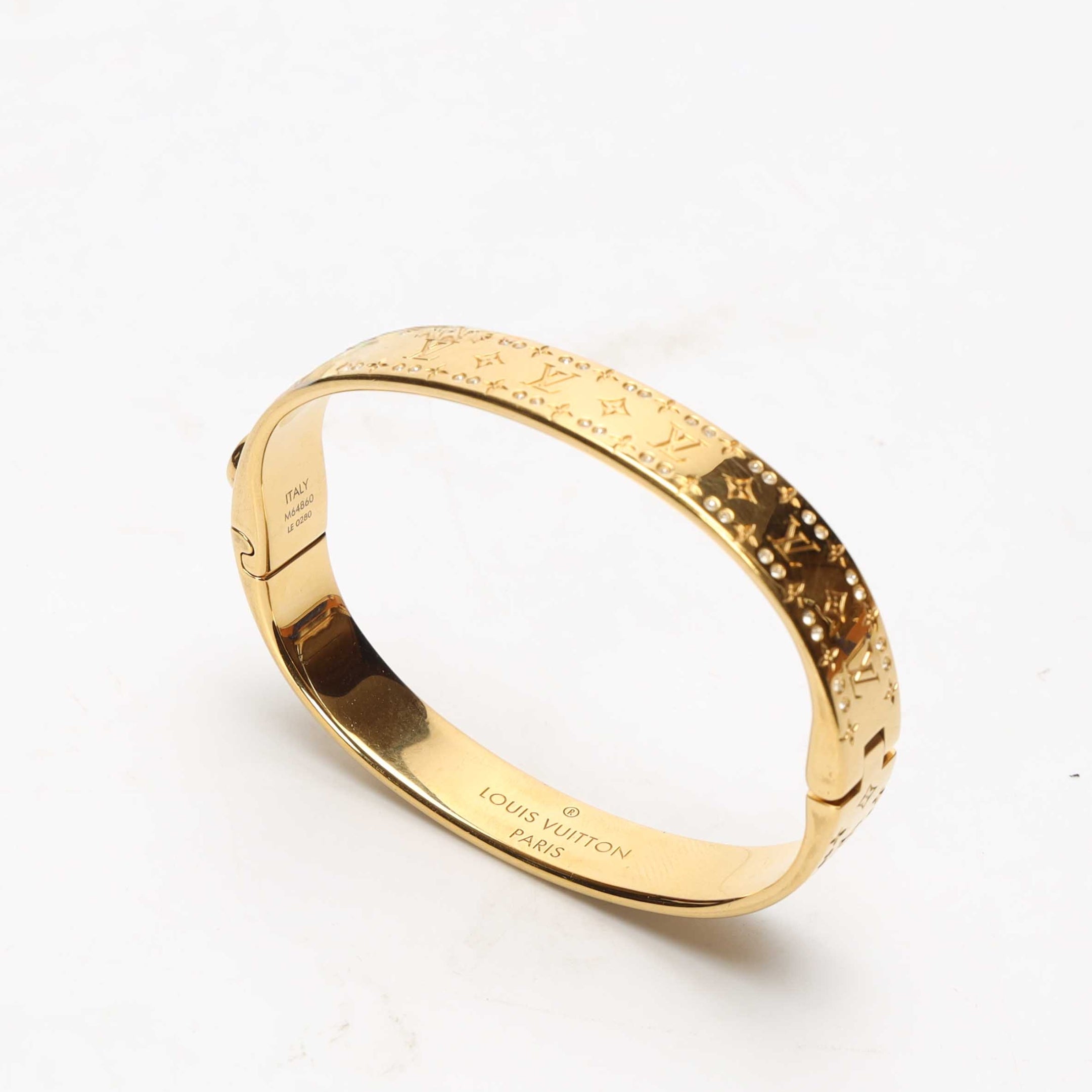 Louis Vuitton Gold Nanogram Bracelet