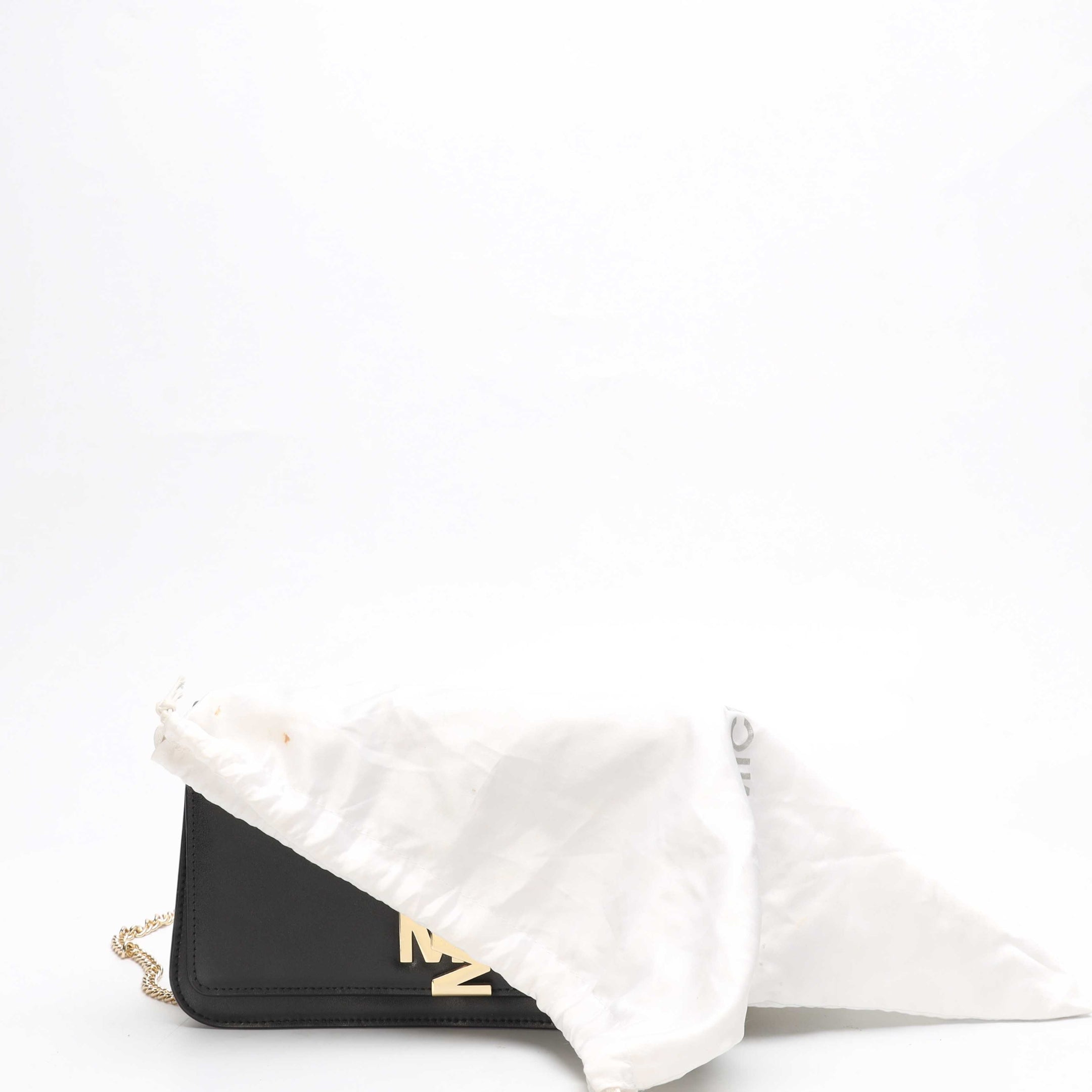 Michael Kors Black Mott Clutch Crossbody Bag