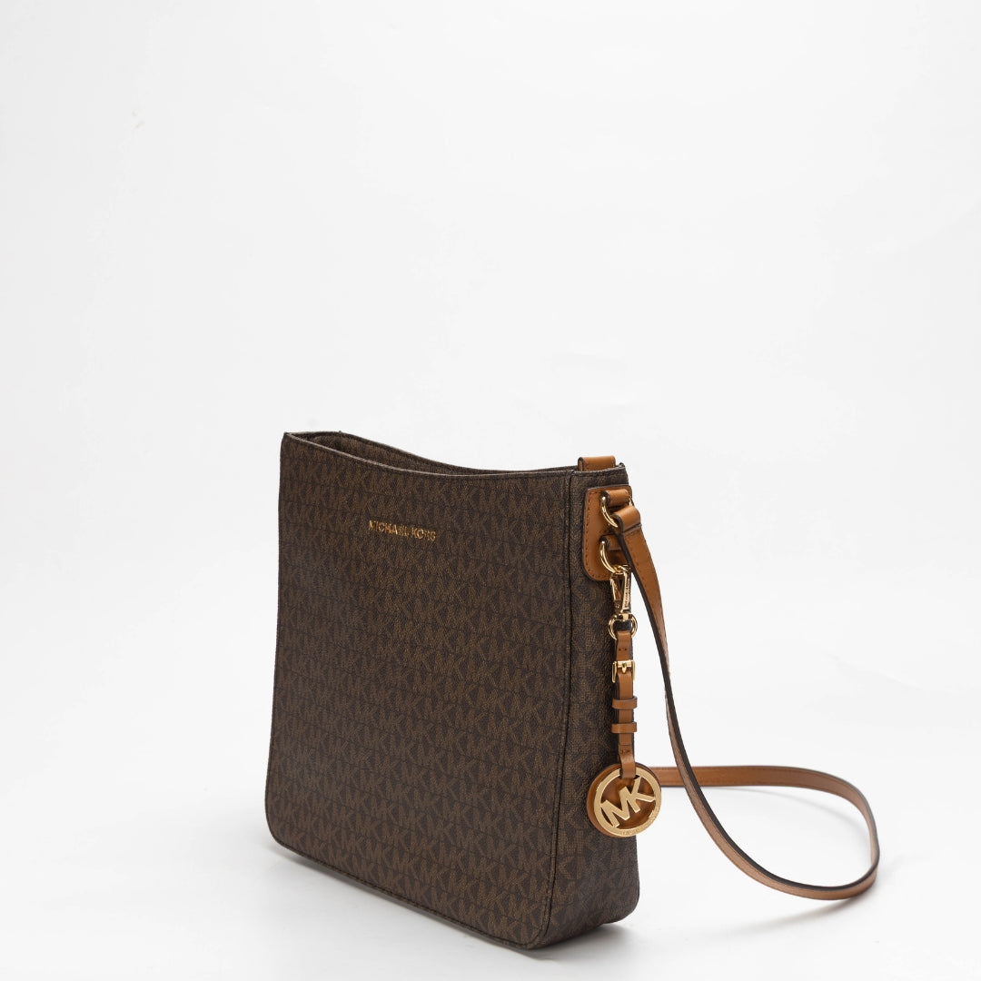 Michael Kors Jet Set Travel Signature Logo Messenger Bag