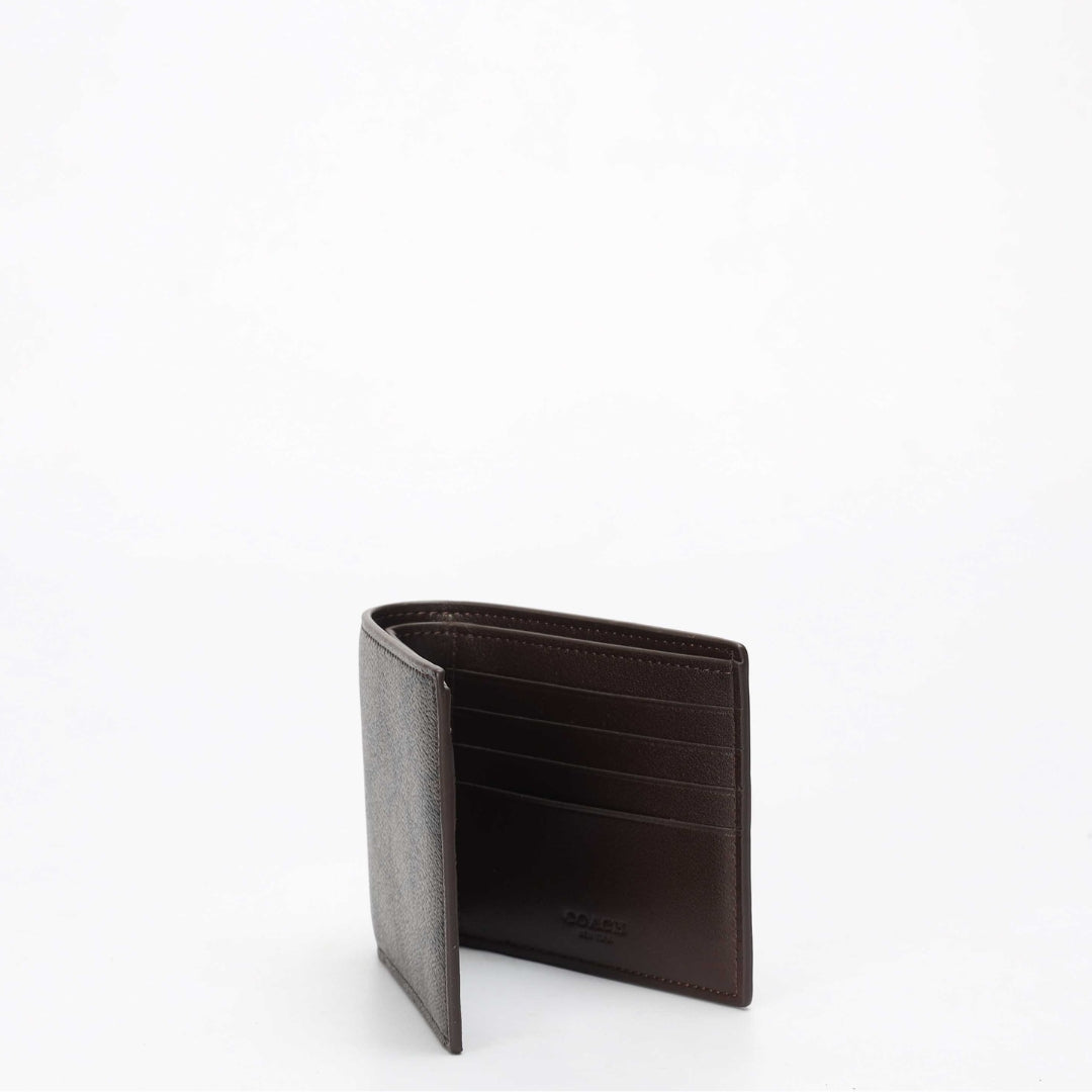 Coach Signature Canvas Bi-fold Wallet