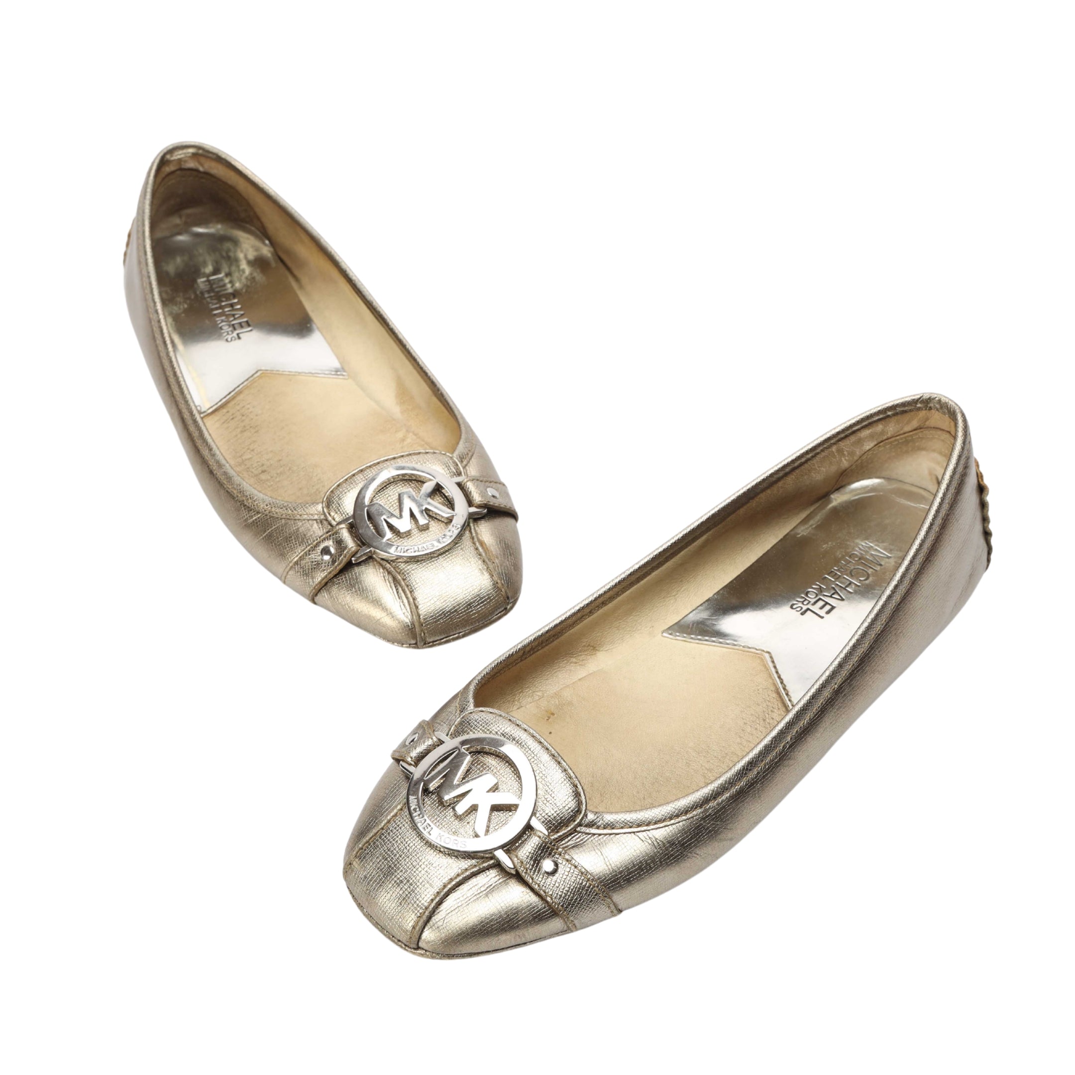 Michael Kors Fulton Metallic Leather Moccasin
