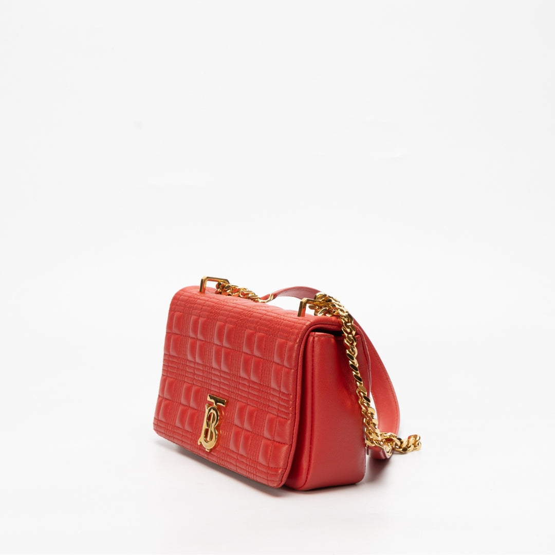 Burberry Quilted Leather Lola Crossbody Bag