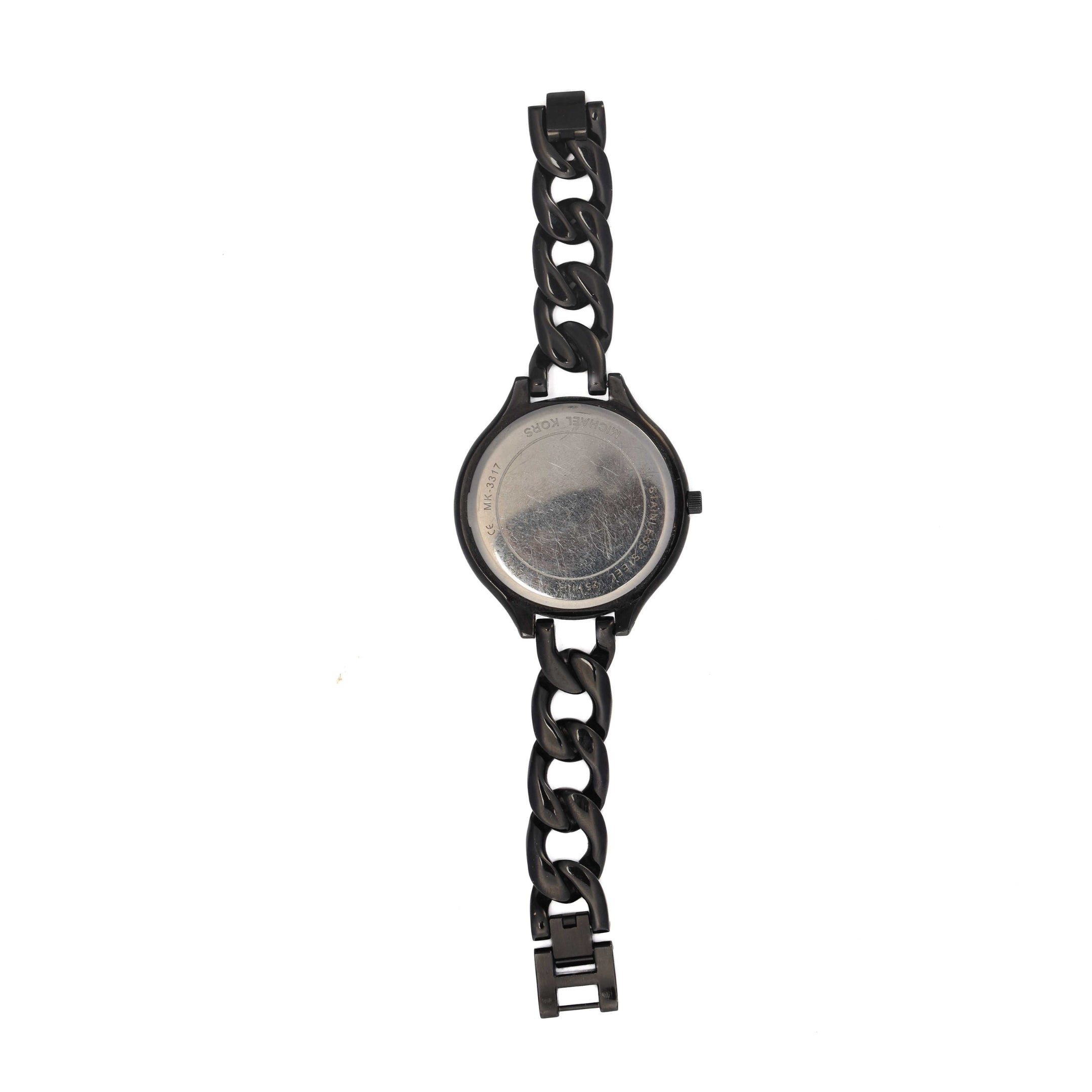 Michael Kors Slim Black Runway Watch