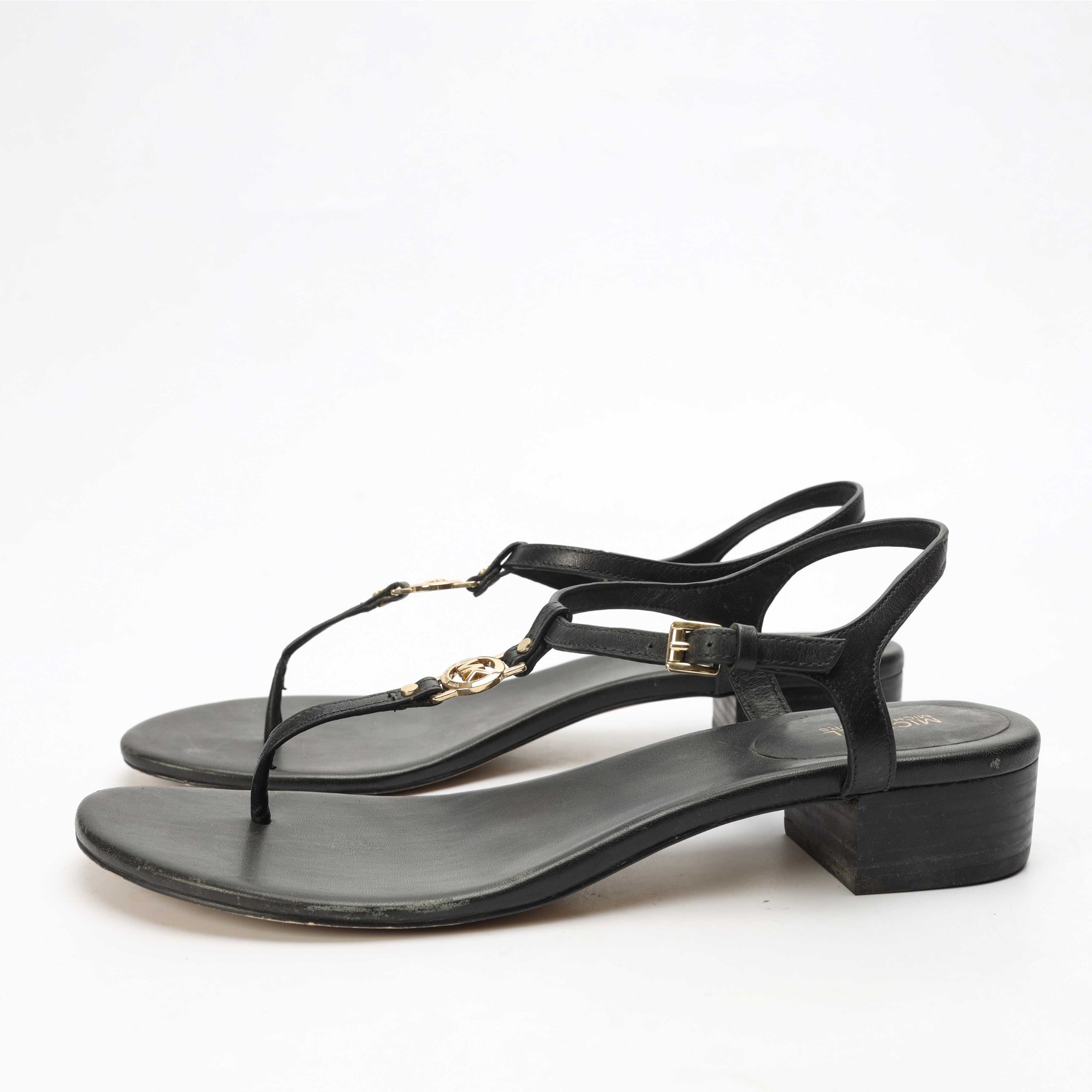 Michael Kors Black Thong Sandals