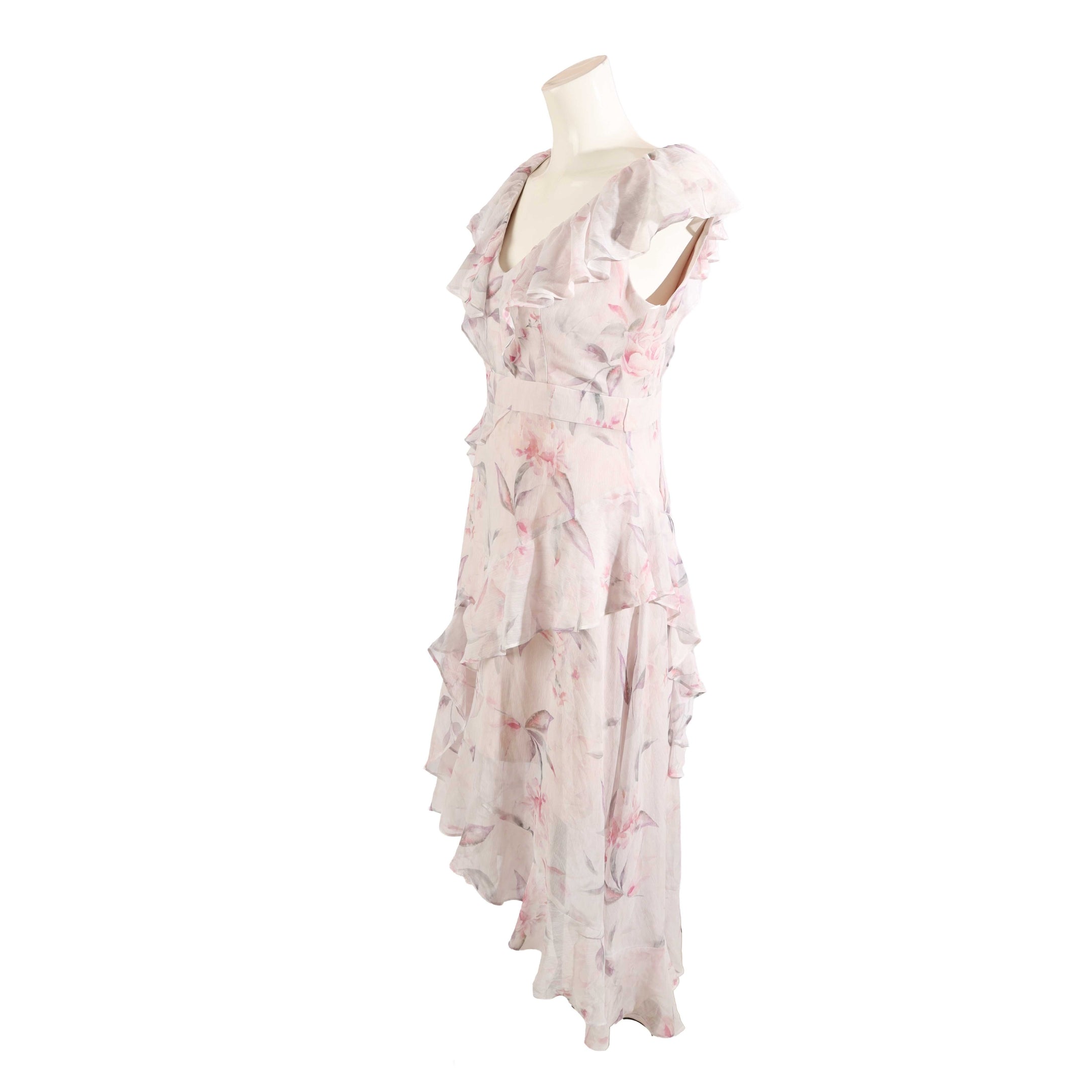 Forever New Stephanie Floral A-line Dress with Ruffles