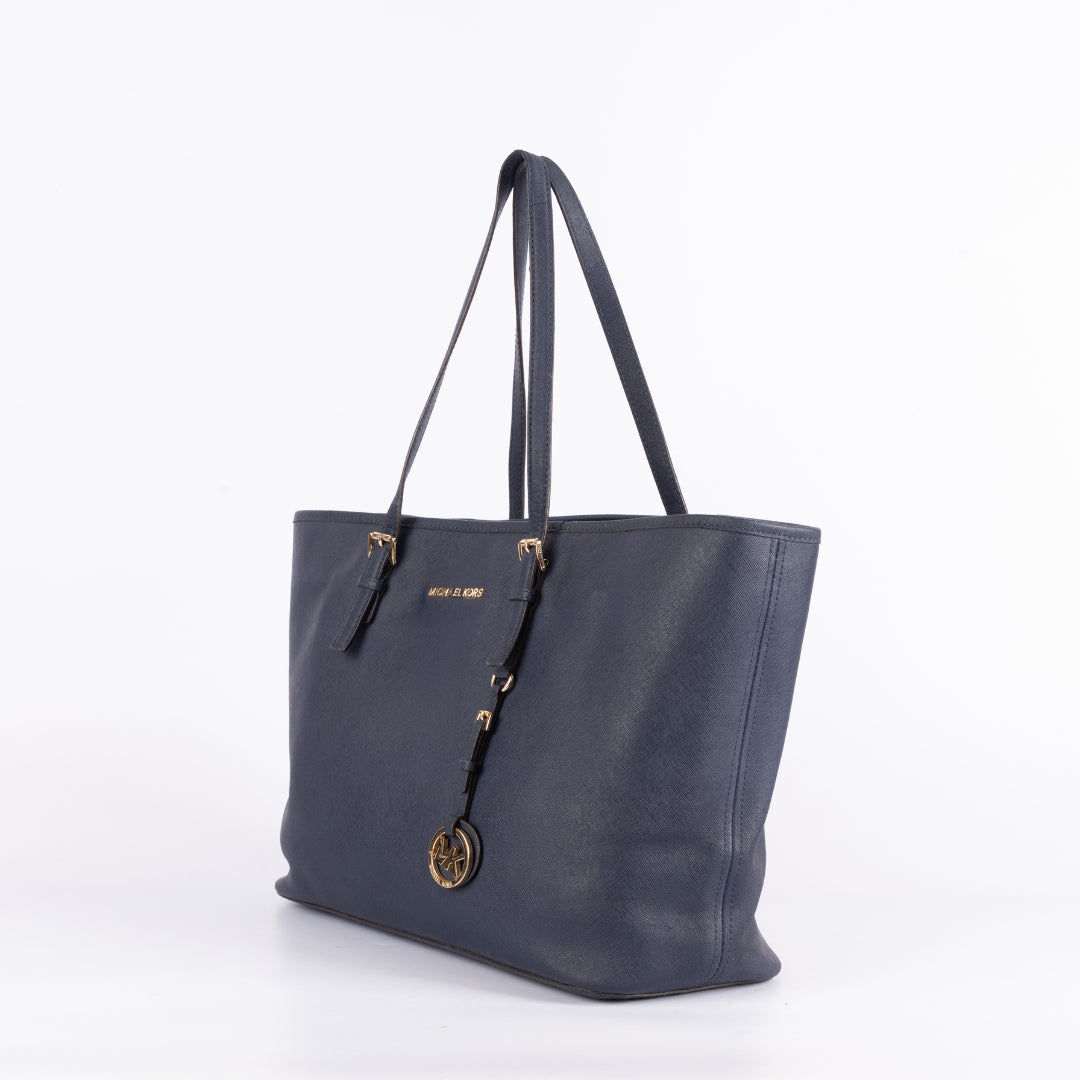 Michael Kors Jet Set Travel Navy Tote Bag