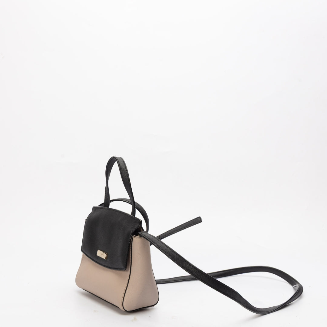 Kate Spade Black/Beige Laurel Way Alisanne Satchel