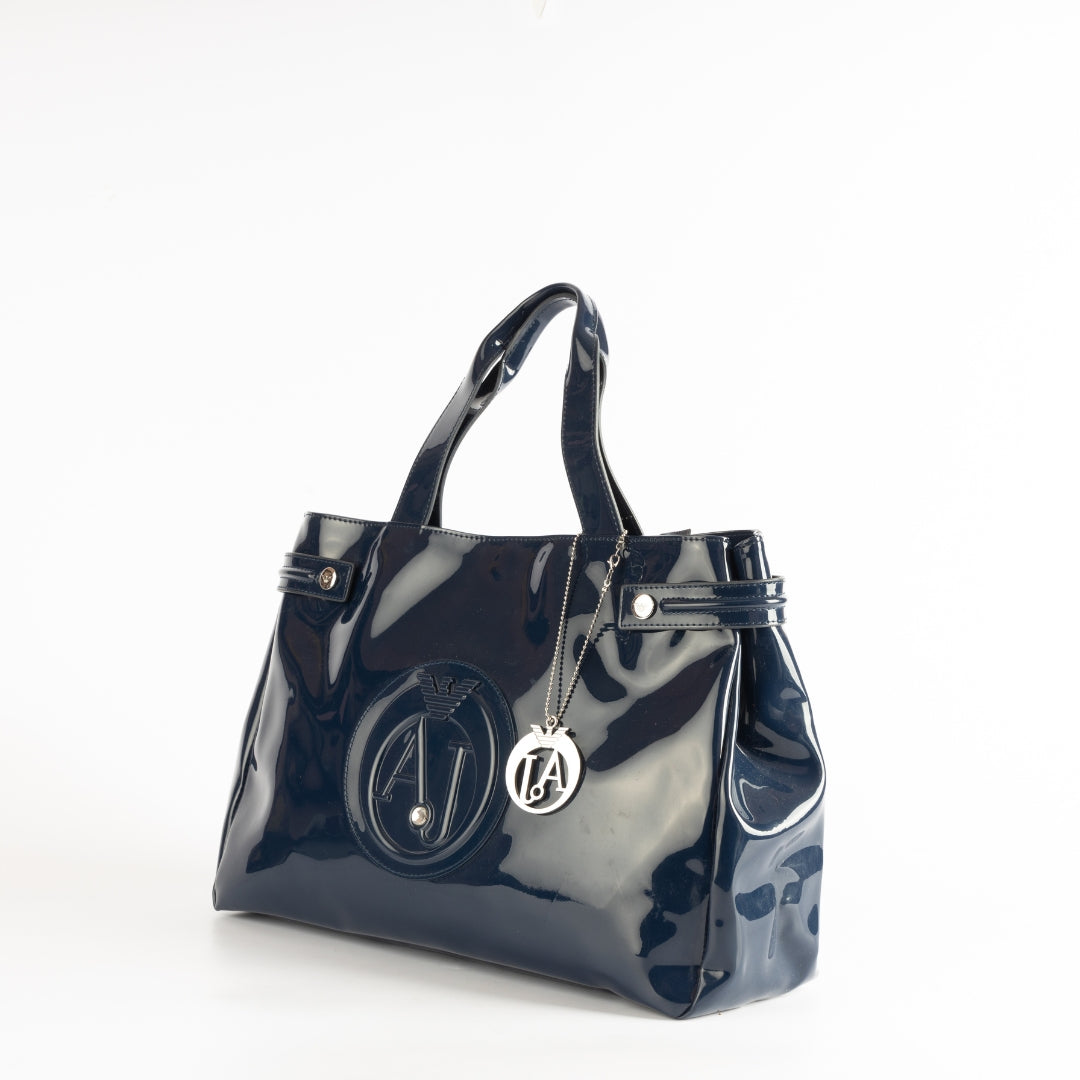 Armani Jeans Patent Leather Tote