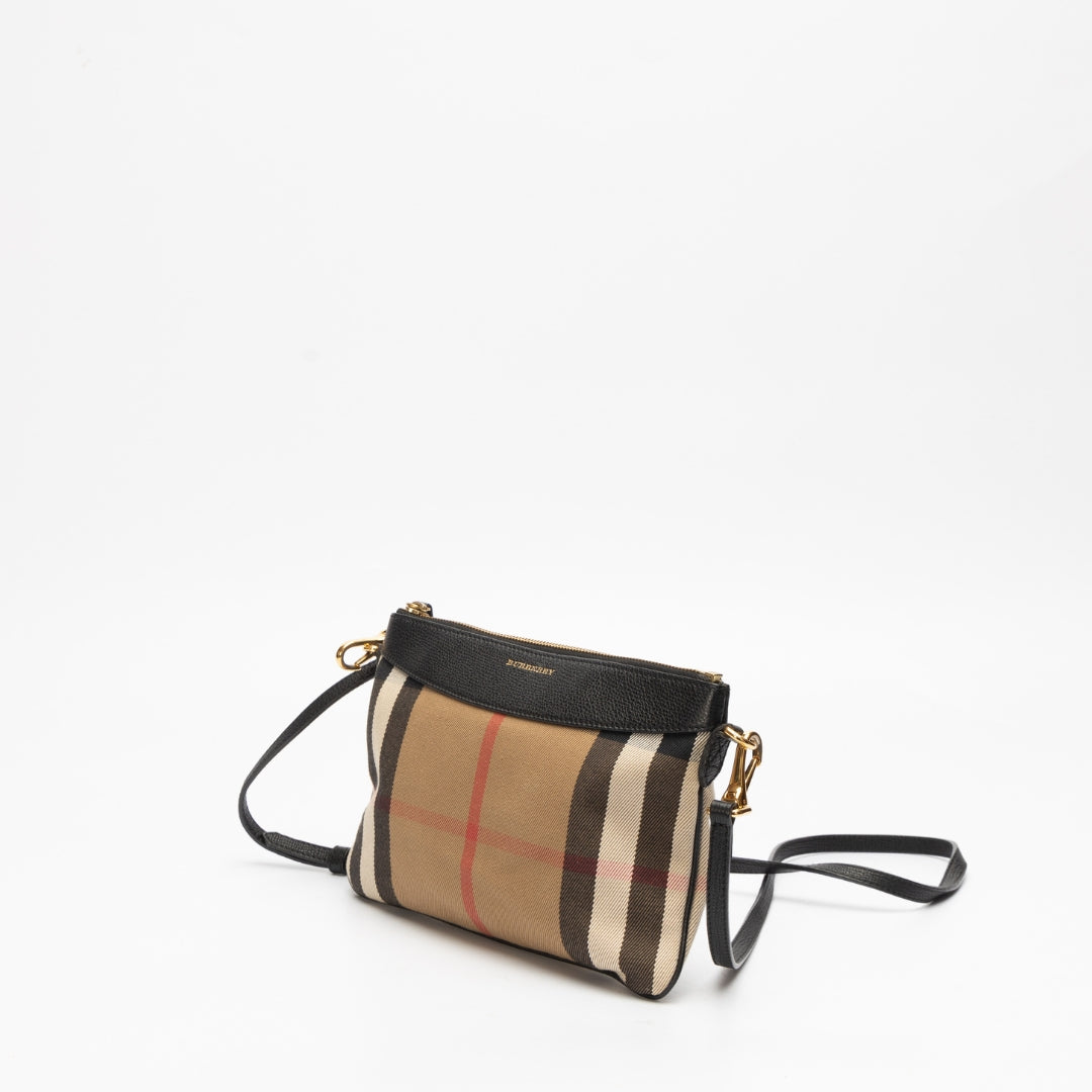 Burberry Check Derby Peyton Crossbody Bag