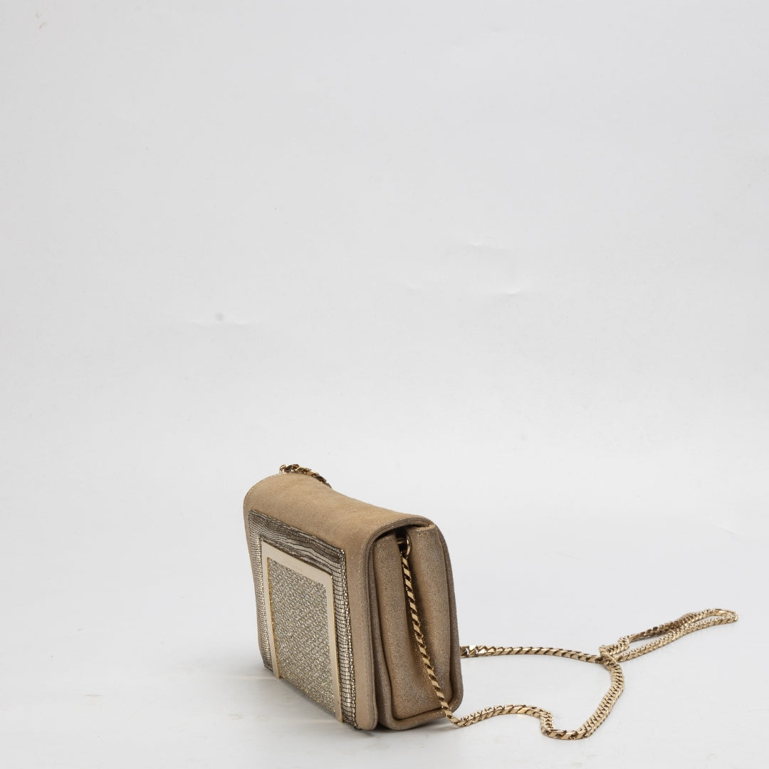 Jimmy Choo Gold Ava Crossbody Bag