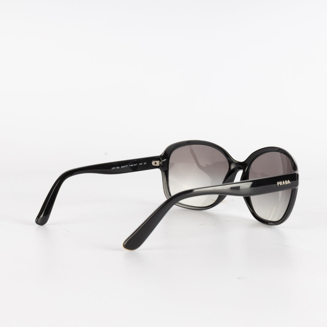 Prada Square SPR 18Q Black Sunglasses