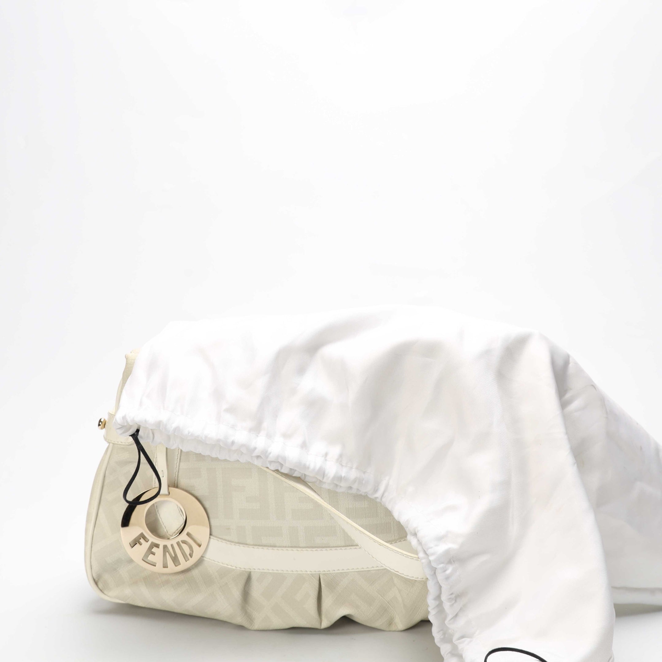 Fendi Cream Zucca Chef Shoulder Bag
