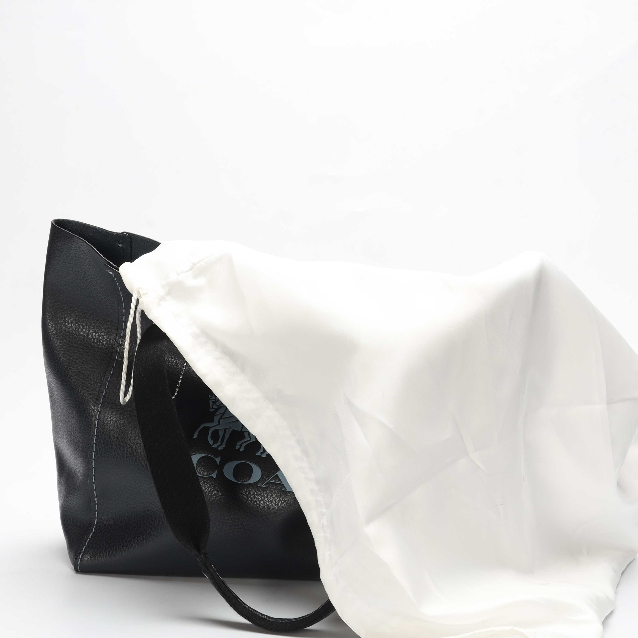 Coach Navy Horse & Carriage Derby Tote