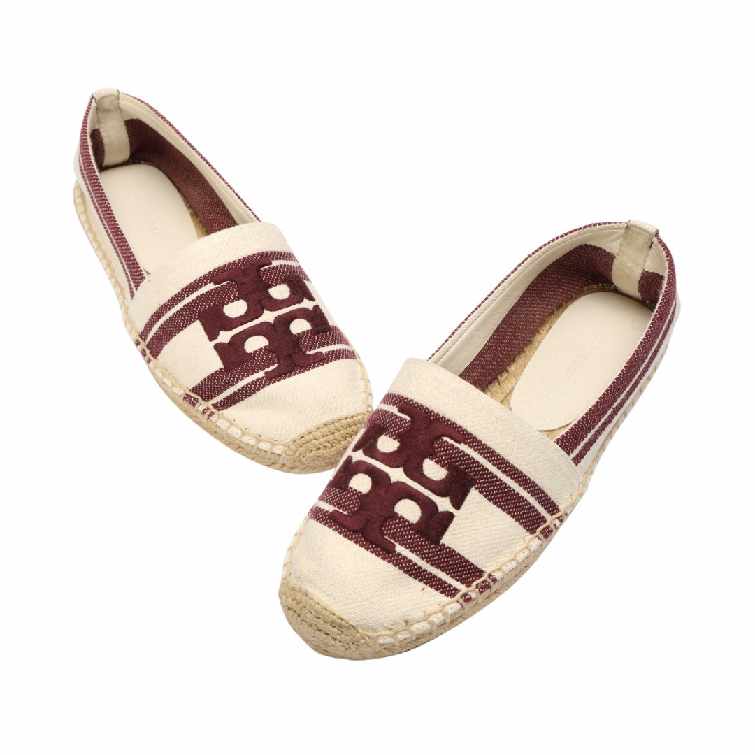Tory Burch Double T Jacquard Espadrilles