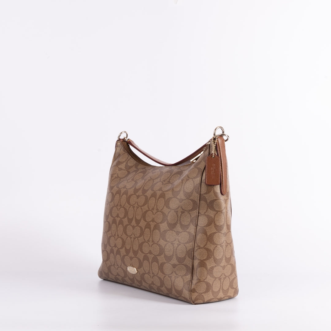 Coach Signature East West Celeste Hobo