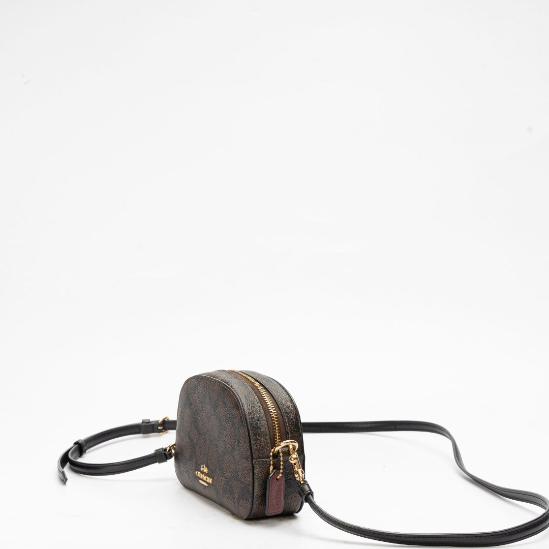 Coach Brown Mini Serena Crossbody Bag