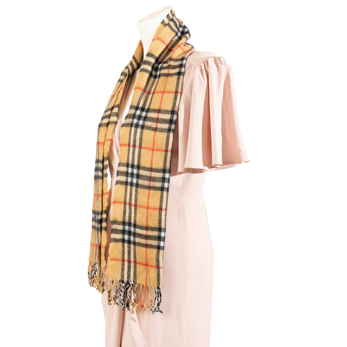 Burberry Classic Check Cashmere Beige Scarf