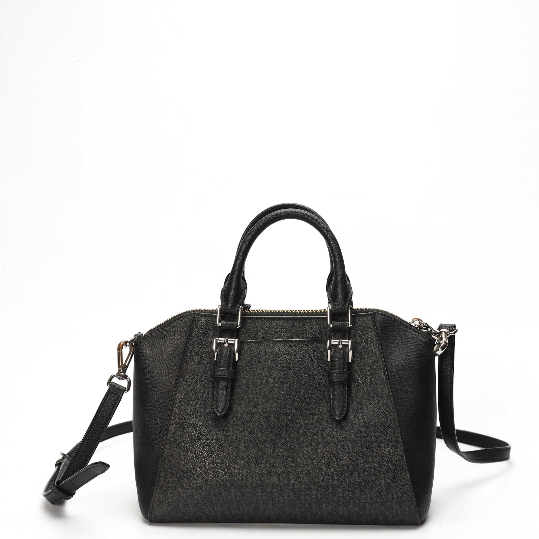 Michael Kors Ciara Black Logo Convertible Satchel