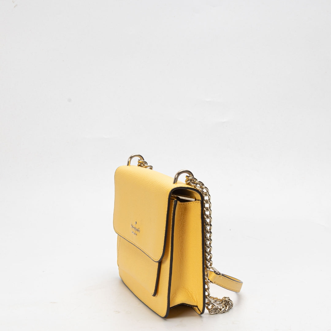 Kate Spade Remi Yellow Flap Shoulder Bag