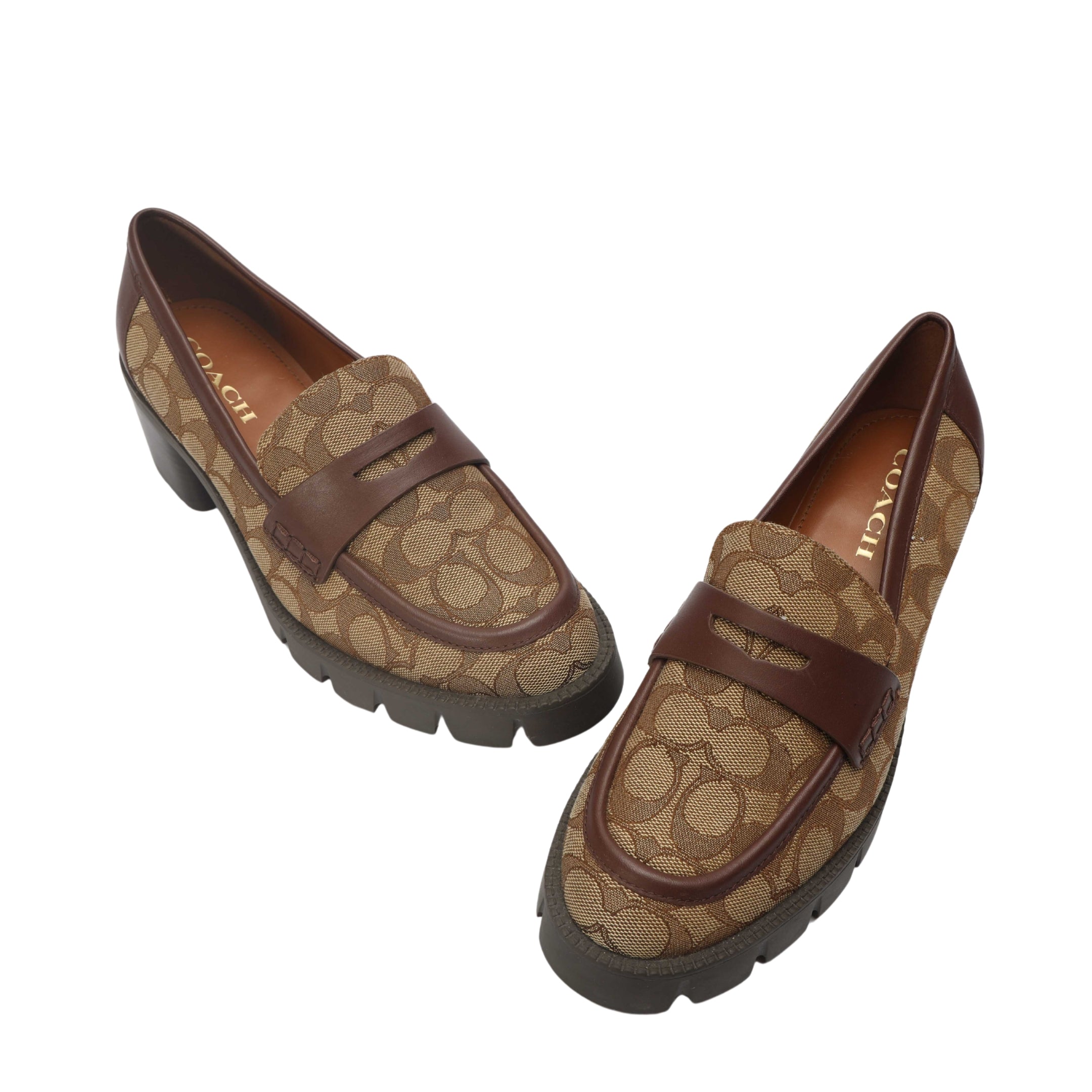 Coach Ruthie Signature Canvas Loafers