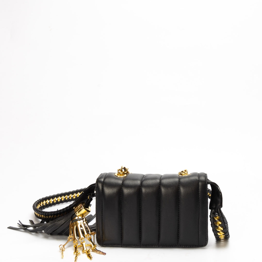 Moschino Black Skeleton Crossbody Bag