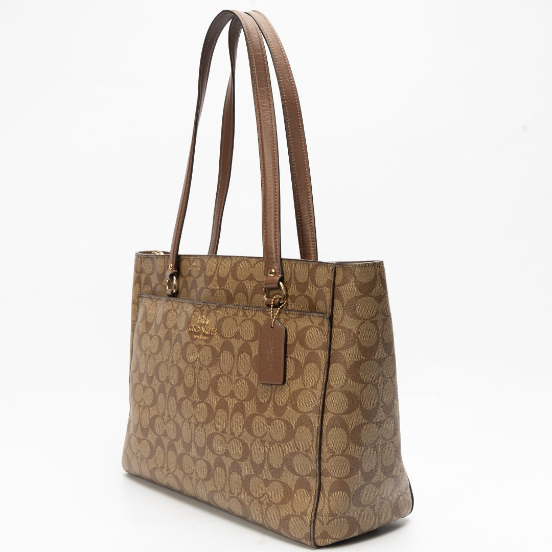 Coach Addison Tote In Signature Canvas