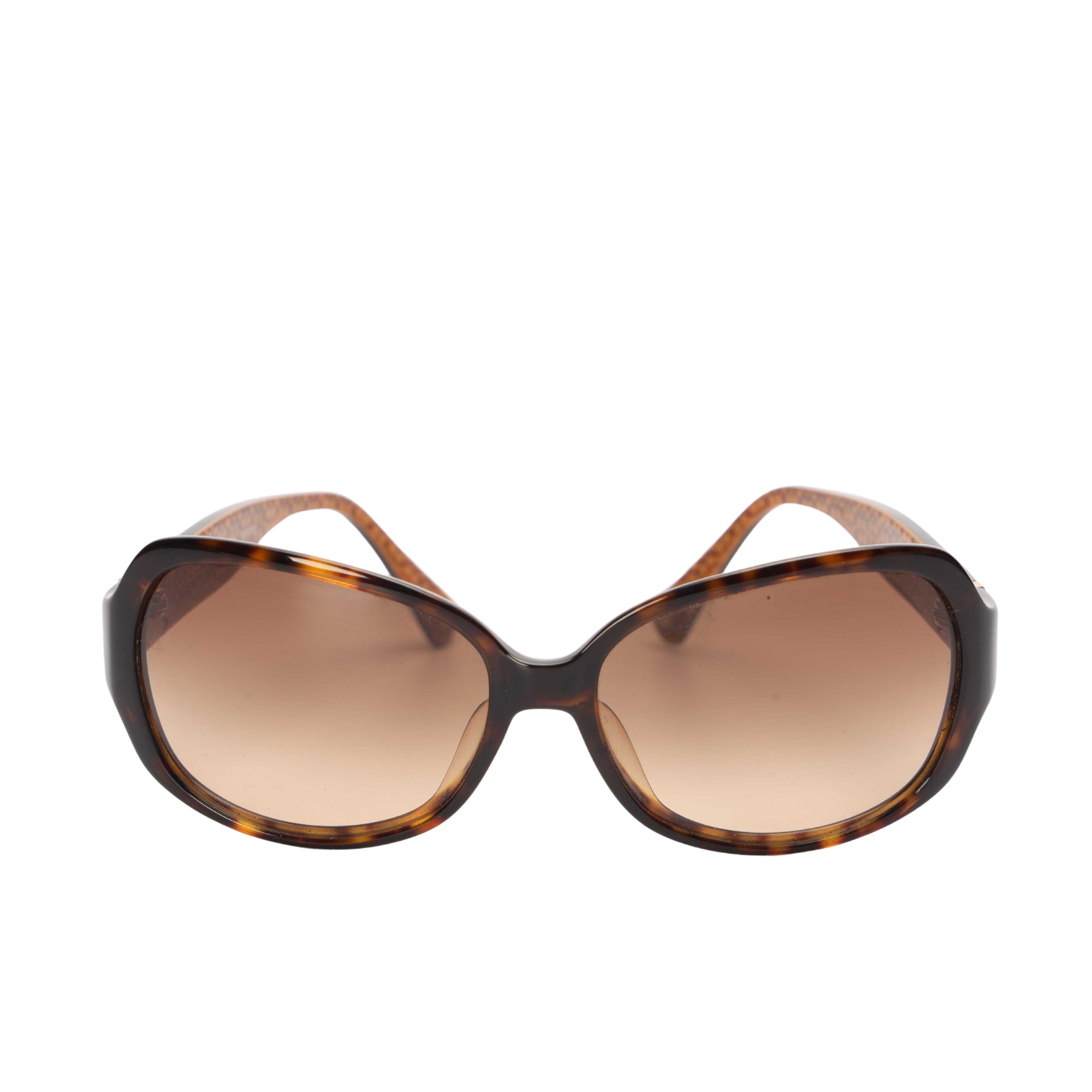 Coach Signature Logo Frame Brown Sunglasses
