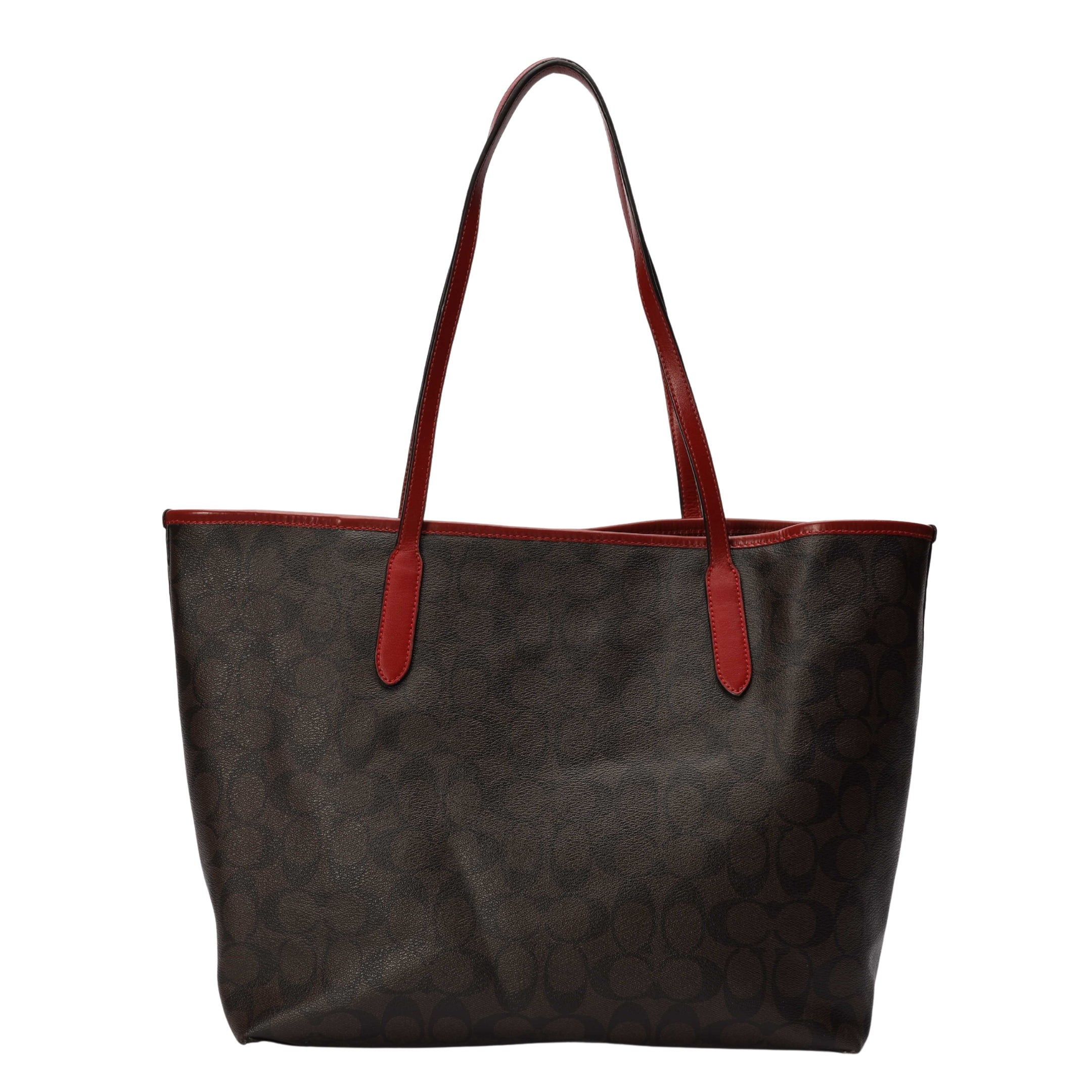 Coach City Textured Logo Tote Bag