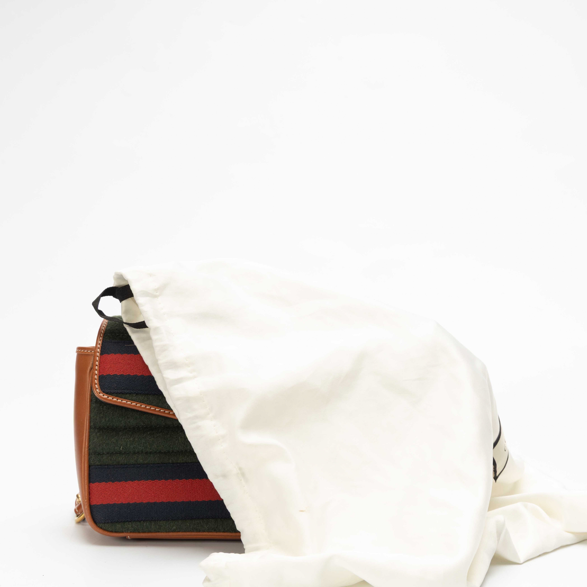 Gucci Striped Convertible Crossbody Bag