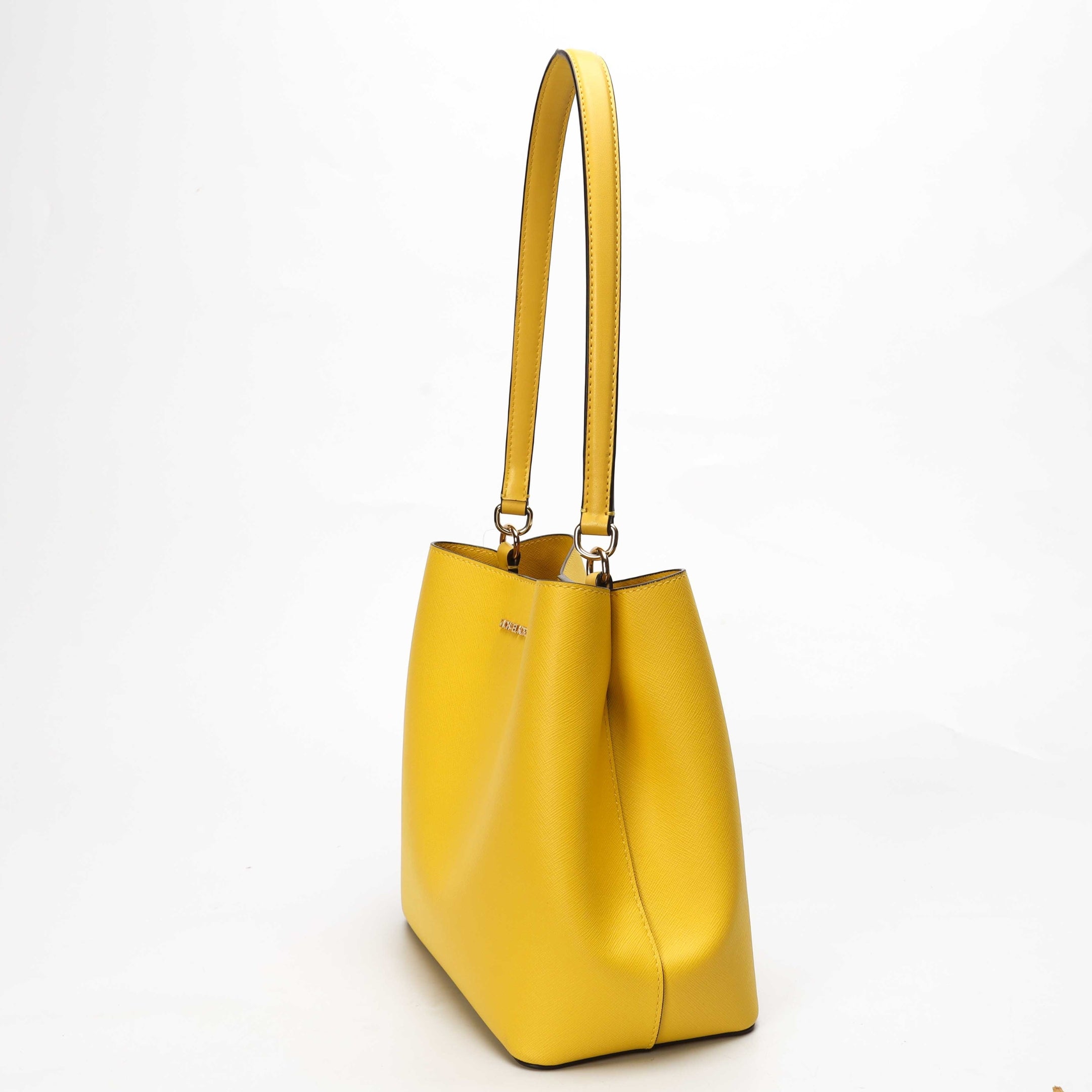 Michael Kors Pratt Medium Yellow Shoulder Bag