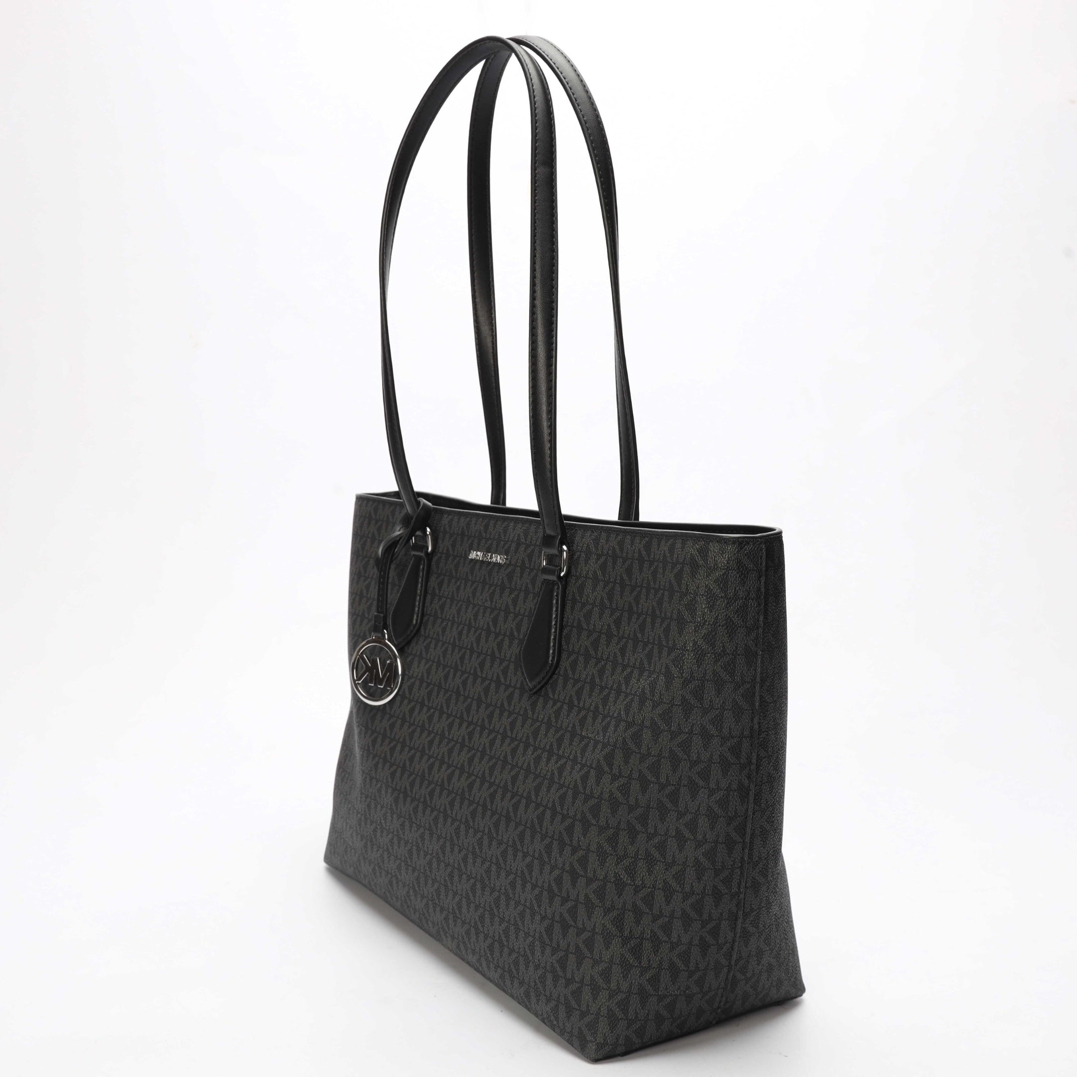 Michael Kors Sheila Black Logo Large Tote