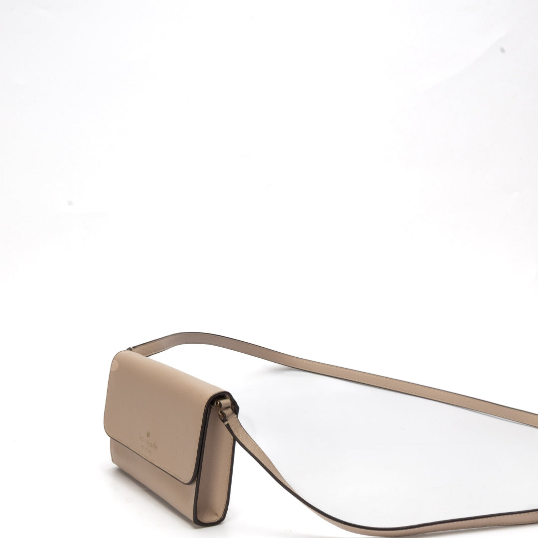 Kate Spade Brynn Beige Crossbody Bag