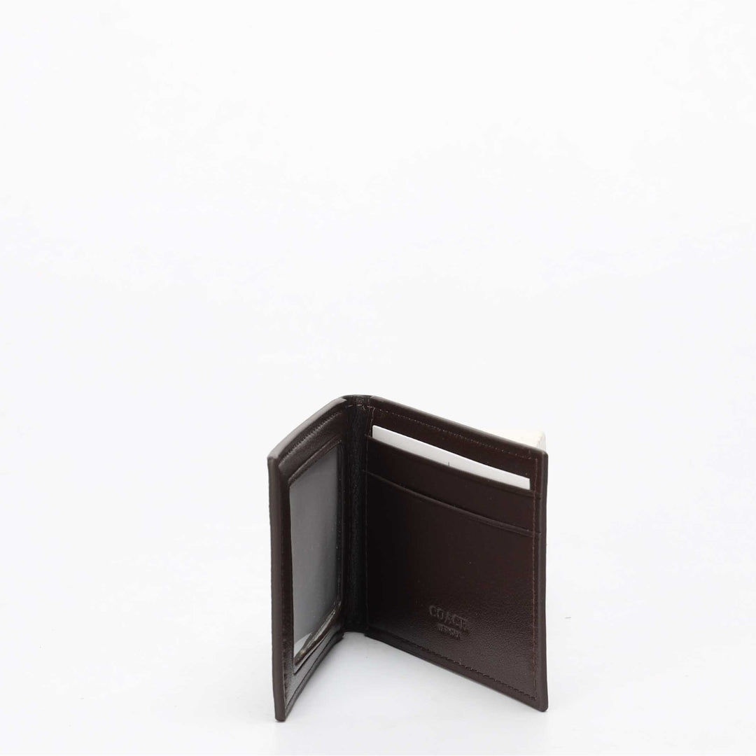 Coach Slim Signature Canvas Card Case