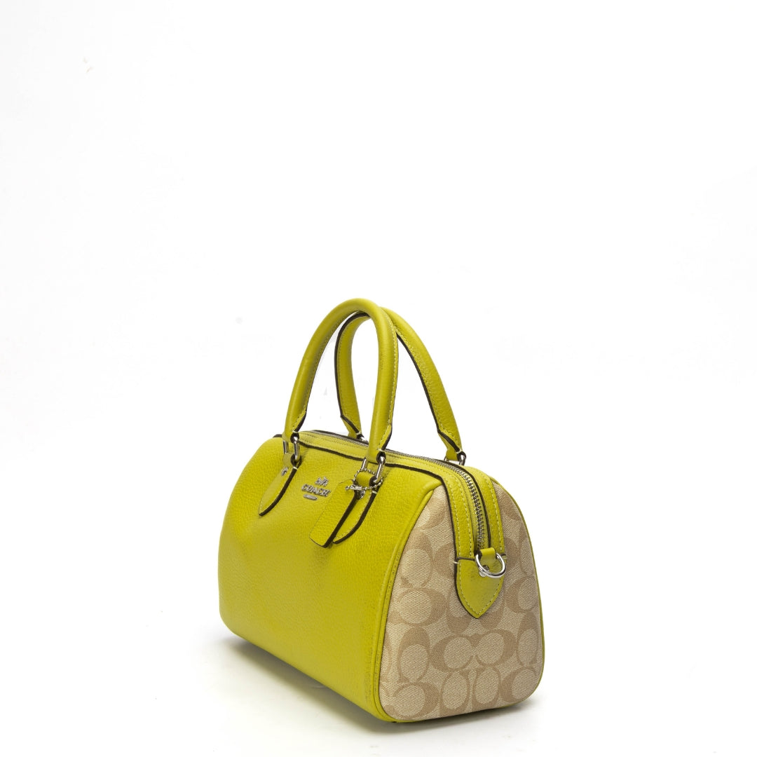 Coach Rowan Satchel Bag In Signature Canvas