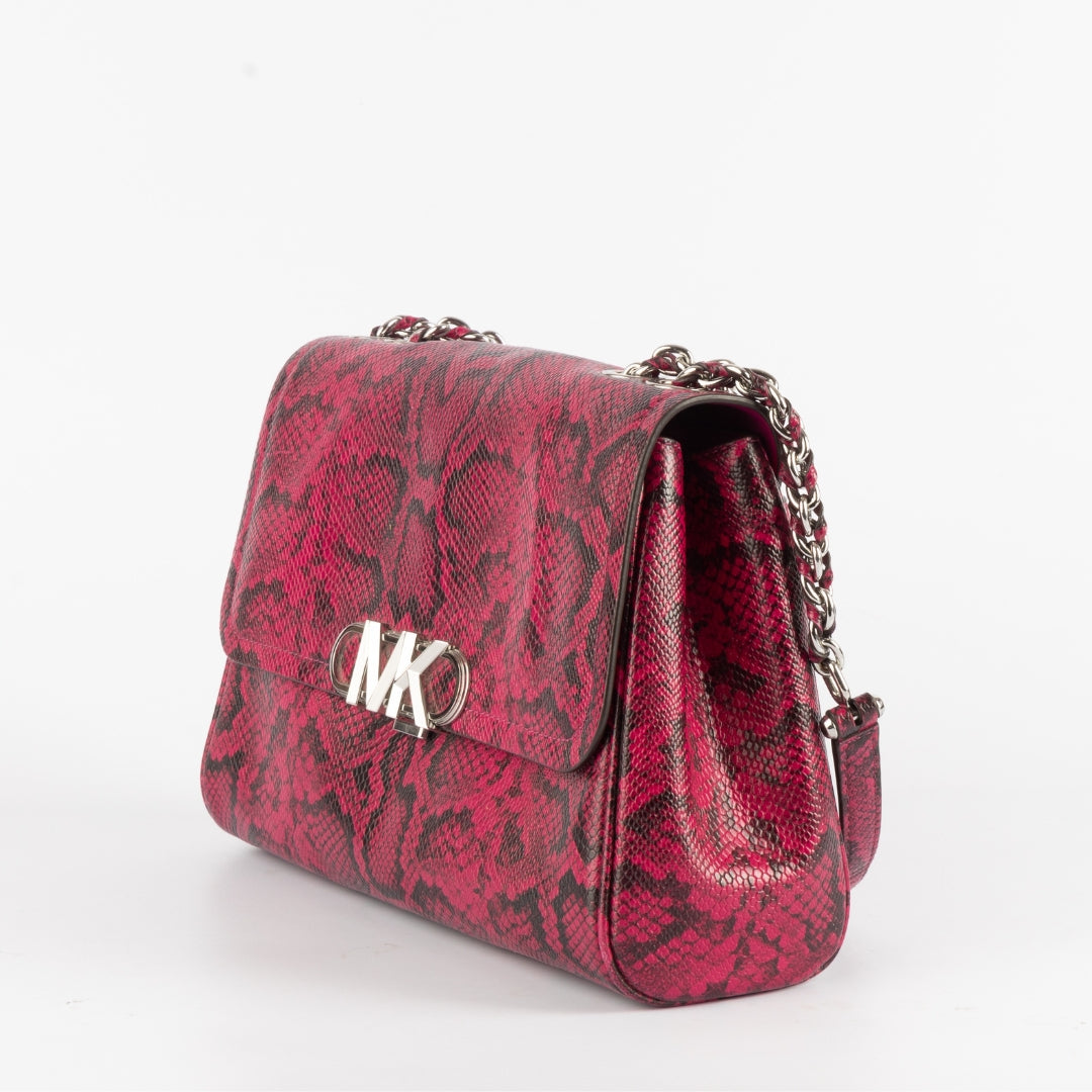 Michael Kors Parker Snake Embossed Leather Shoulder Bag