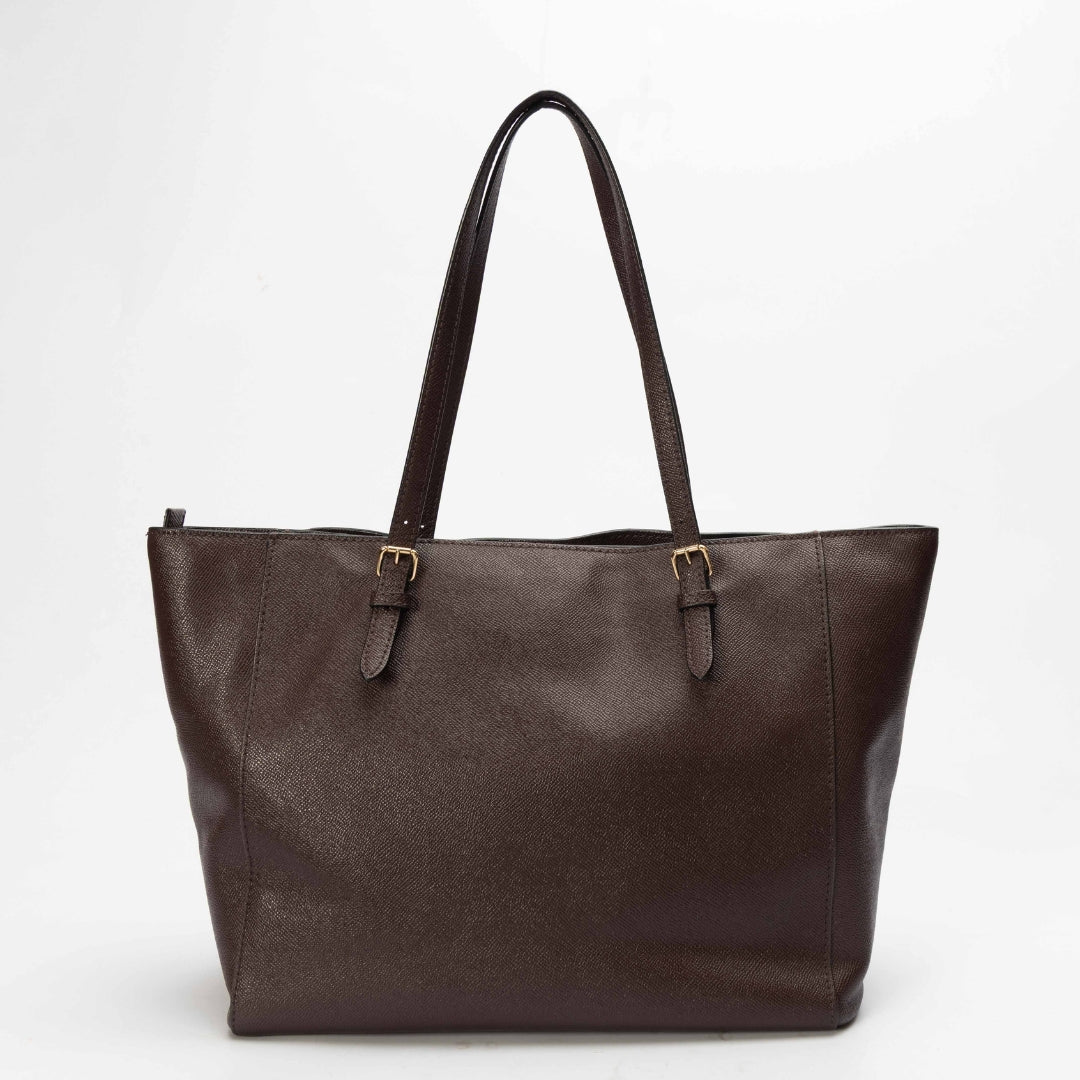 Coach Brown Turnlock Tote