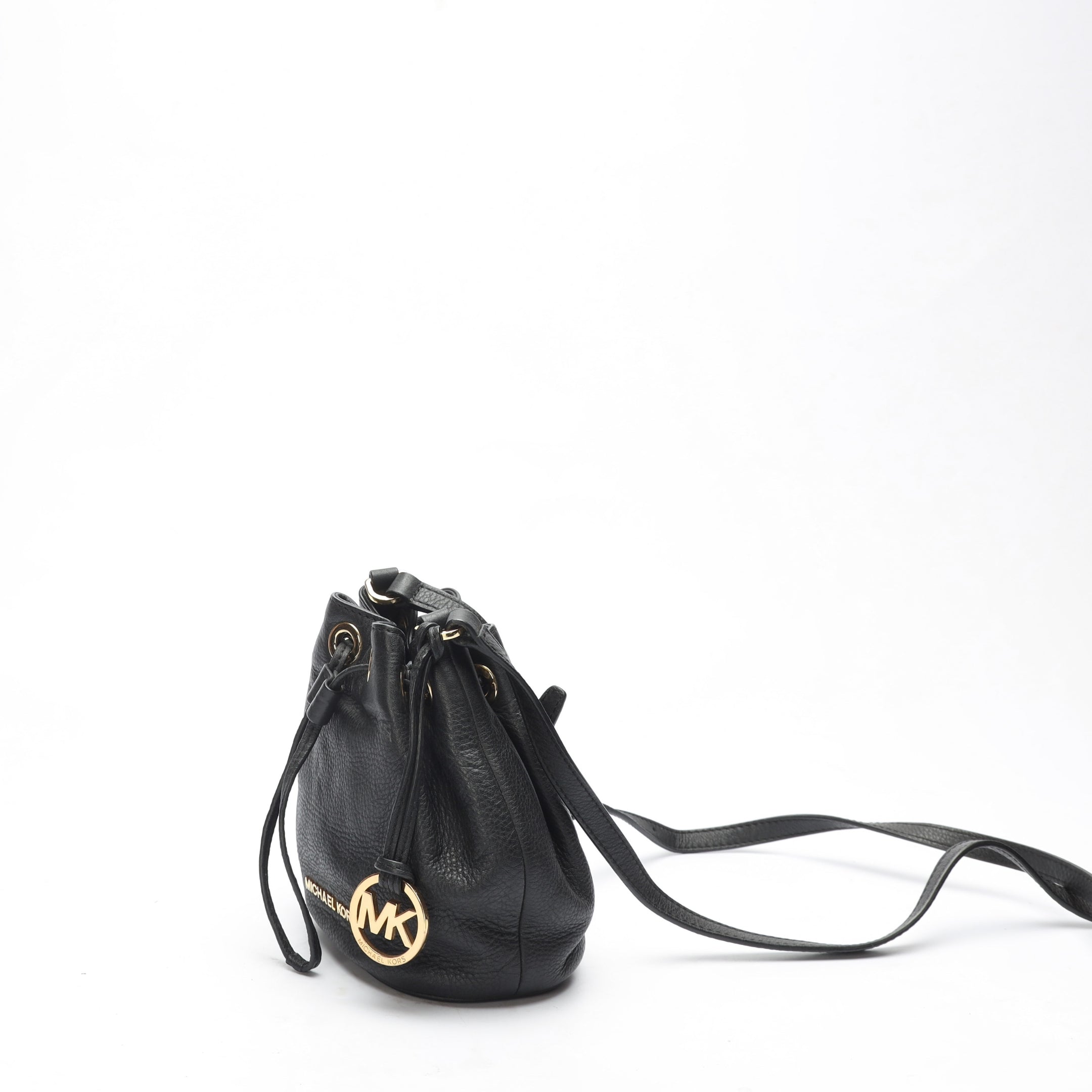 Michael Kors Jules Black Bucket Crossbody Bag