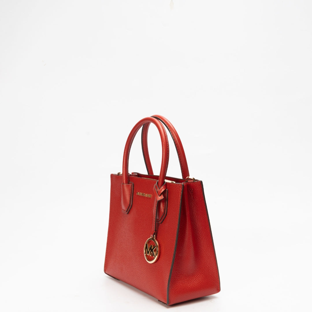 Michael Kors Mercer Red Convertible Satchel