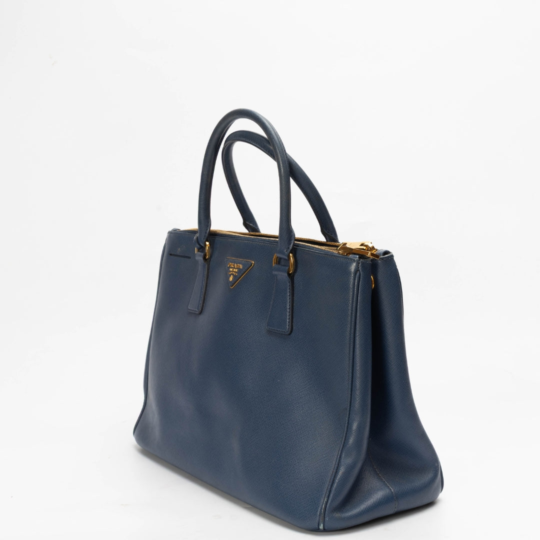 Prada Navy Blue Medium Galleria Tote
