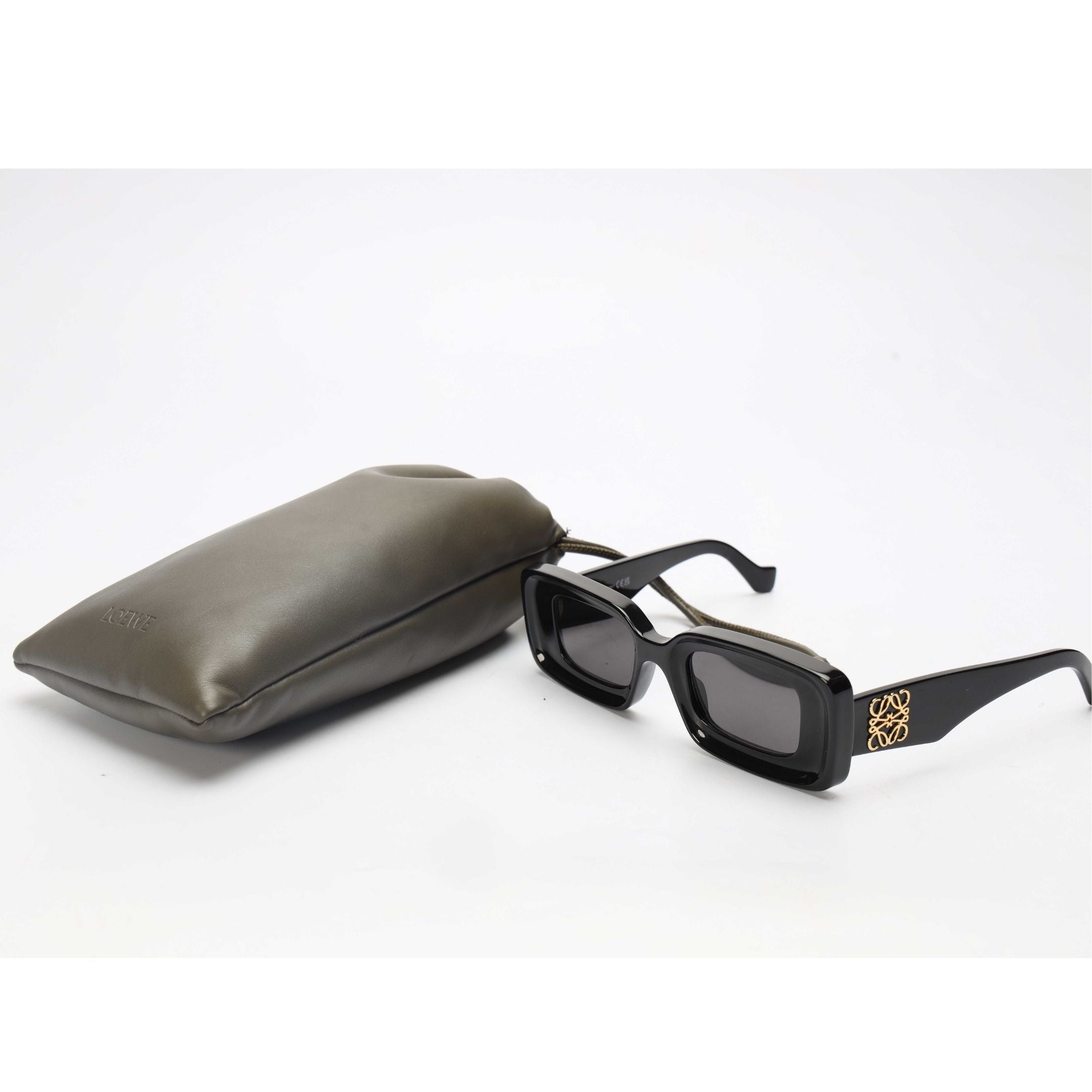 Loewe Black Rectangular Sunglasses