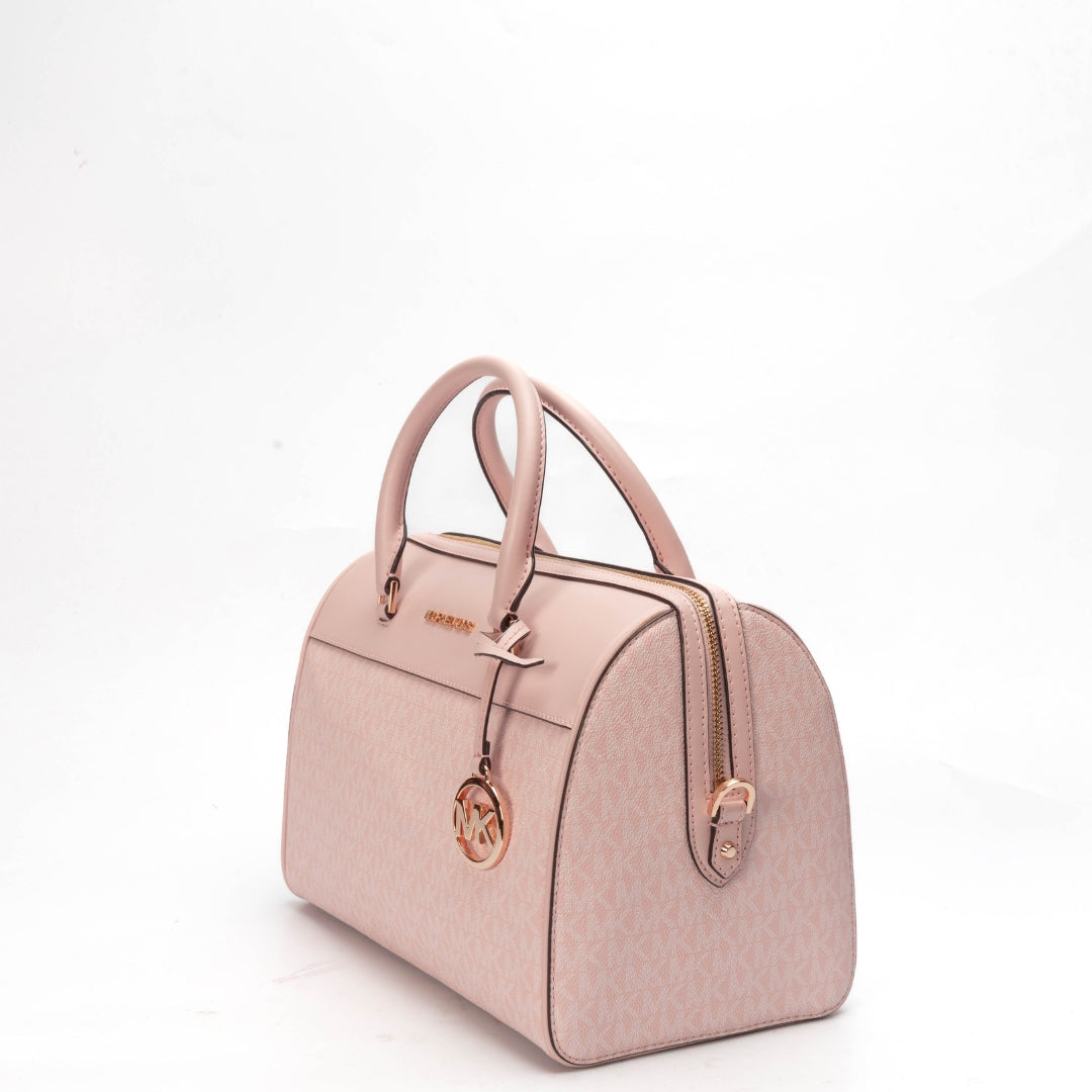 Michael Kors Pink Duffel Logo Crossbody Bag