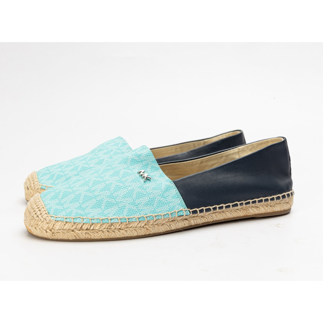 Michael Kors Blue Kendrick Logo Slip-On Espadrille