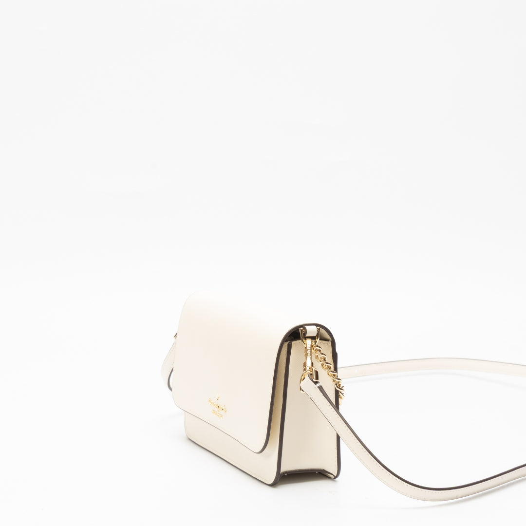 Kate Spade Madison Saffiano Leather Small Flap Crossbody Bag
